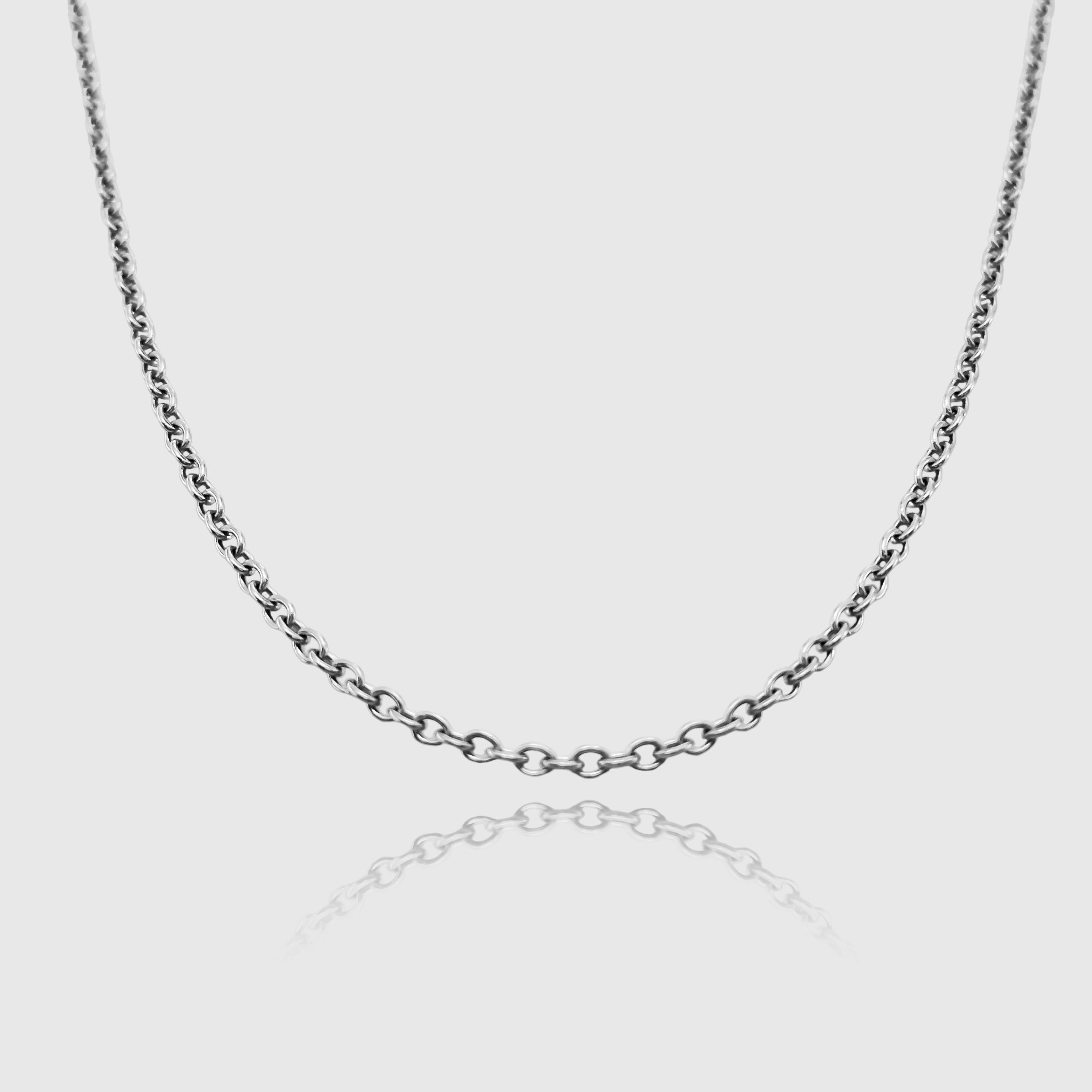 Rolo Chain Silver Men (2mm) Streetwear Jewelry