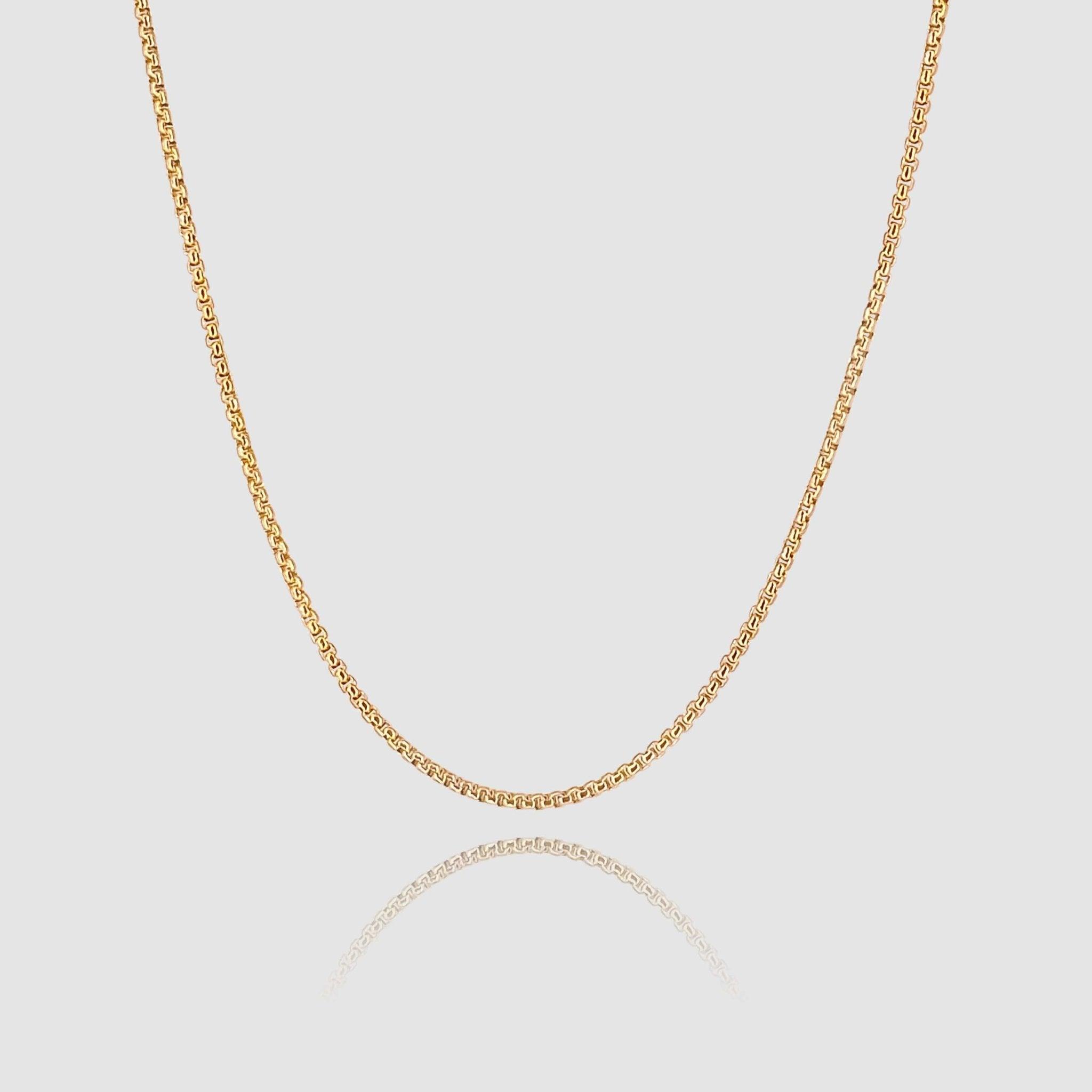 Box Chain - Gold (2,5mm) - Basic Chains - 50cm / 20'' - JVillion®