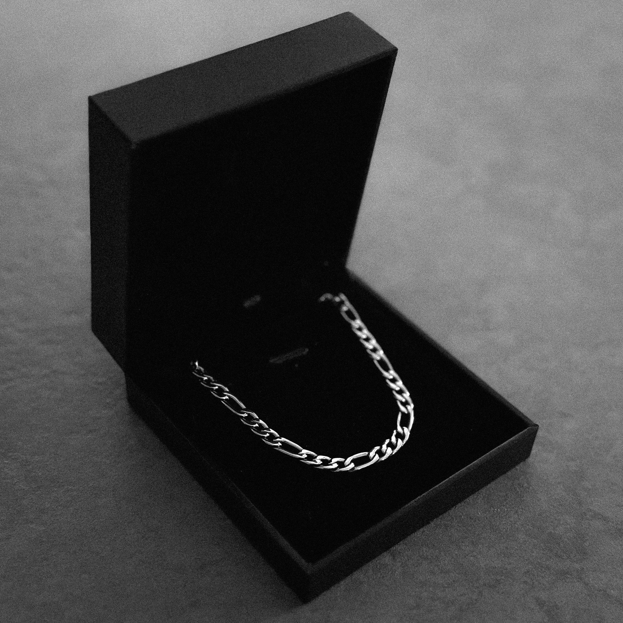 Minimalist Figaro Chain 5mm Stainless Steel Showcase Image