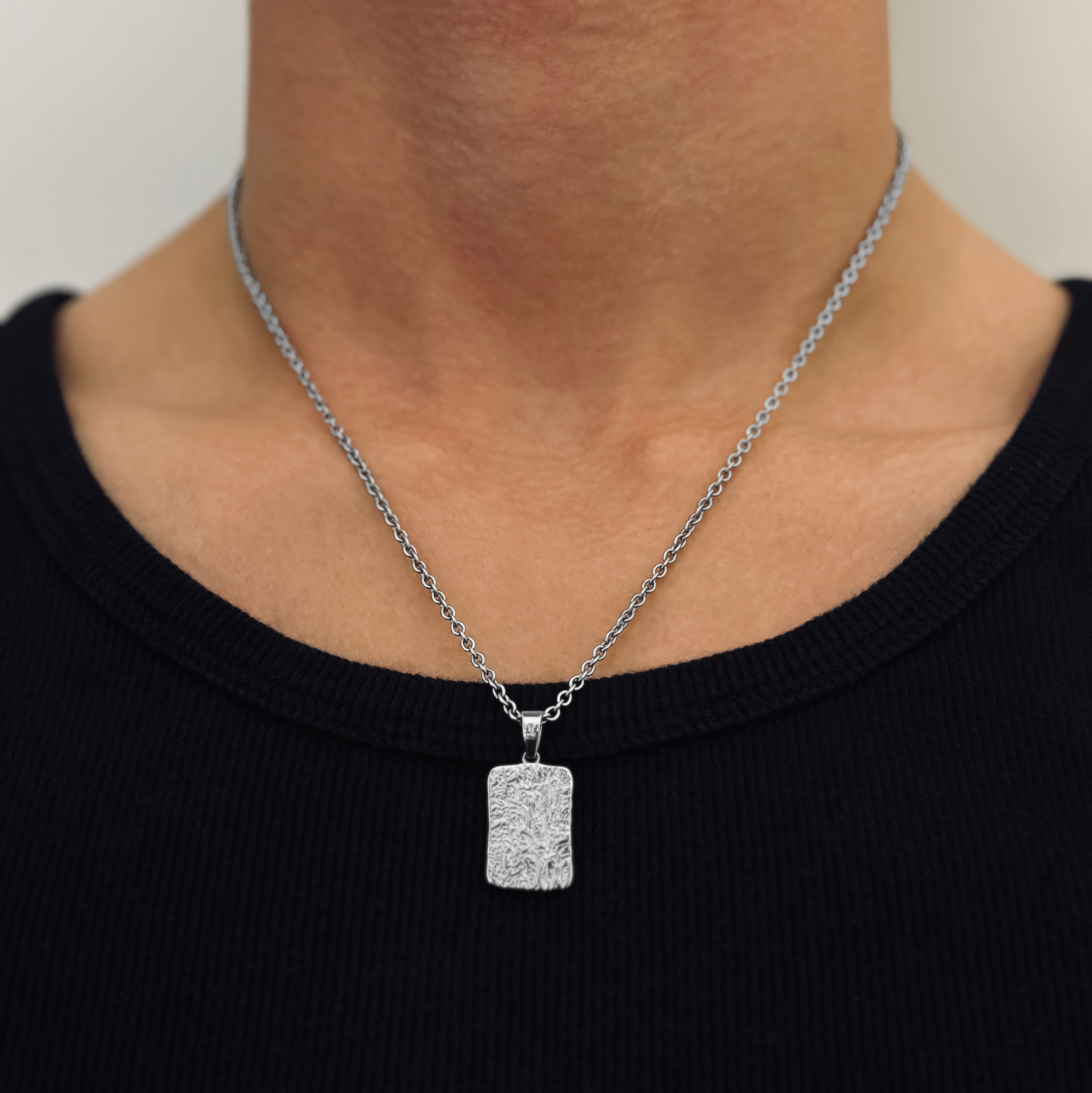 Lava Rolo Chain - Silver (2mm) - Chain with Pendant - 50cm / 20'' - JVillion®