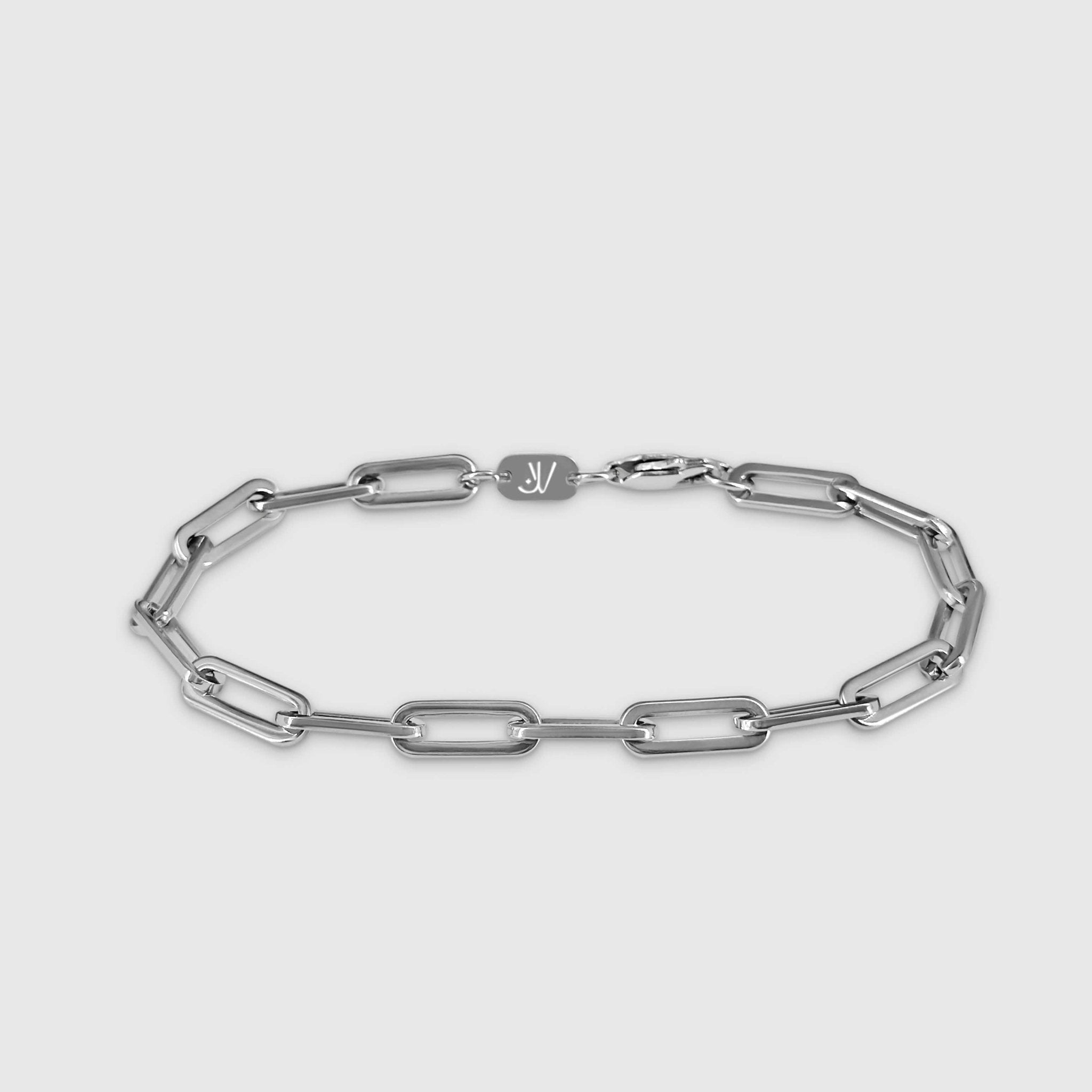 Paperclip Bracelet - Silver - Bracelets - 16.5cm - JVillion®