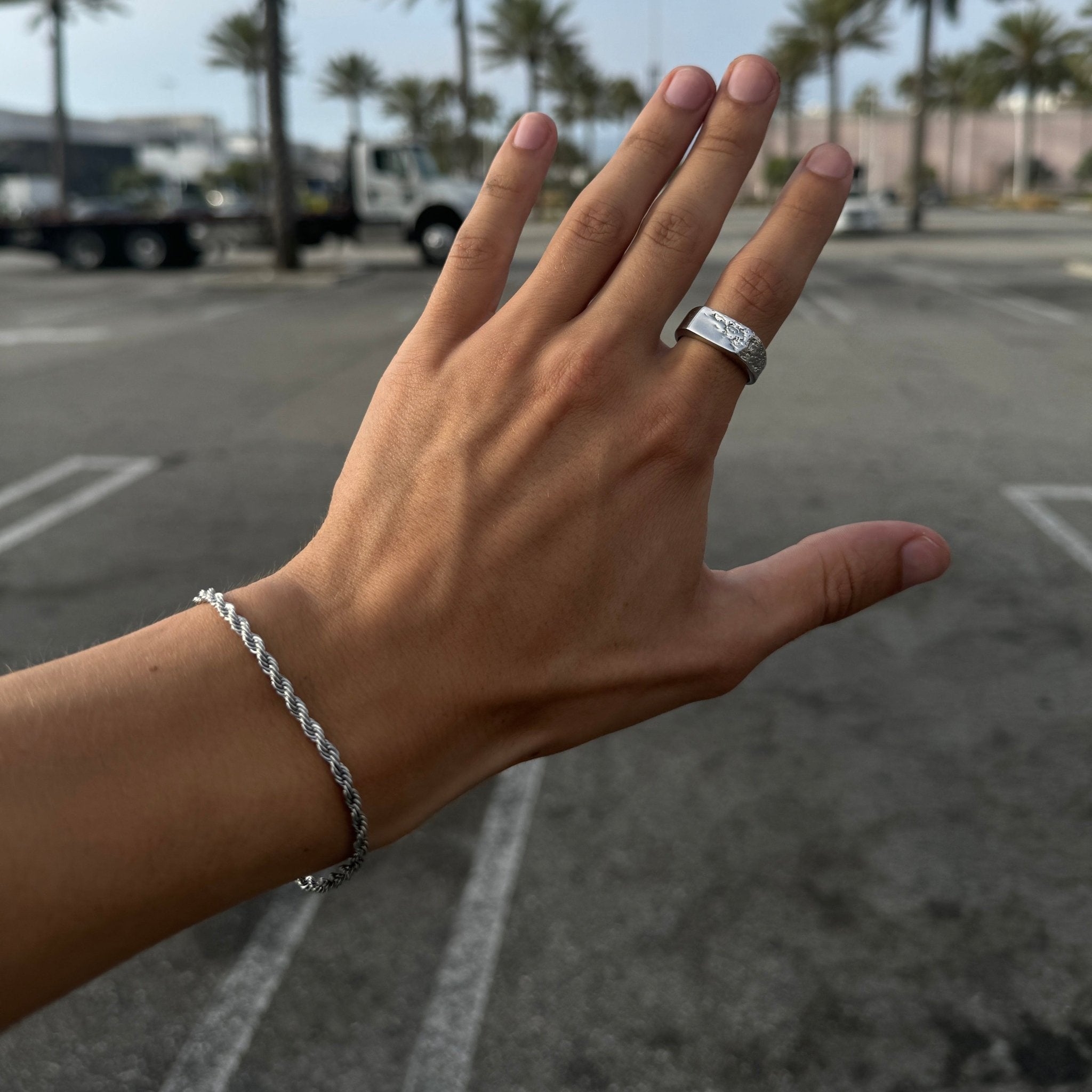 Rope Bracelet - Silver (3mm) - Bracelets - 18cm - JVillion®