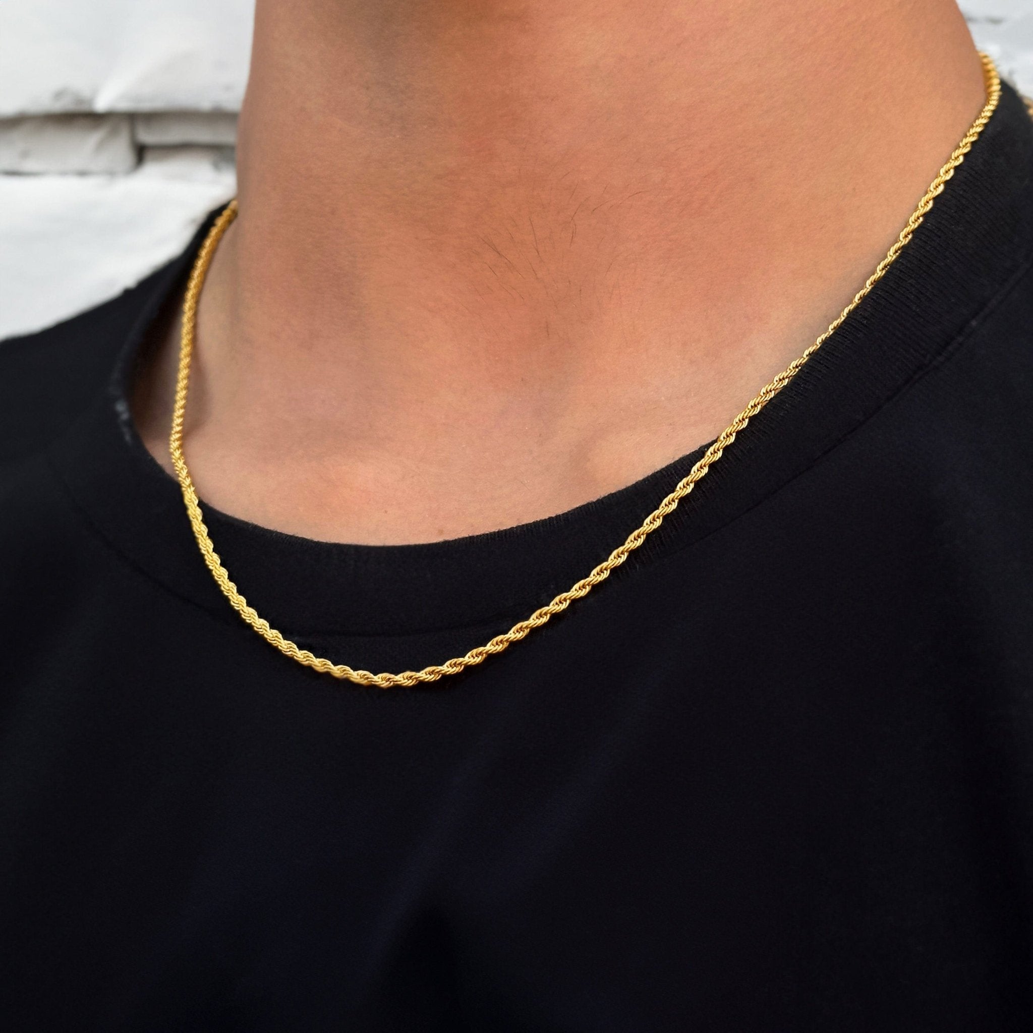 Rope Chain - Gold (2mm) - 50cm / 20" - JVillion®