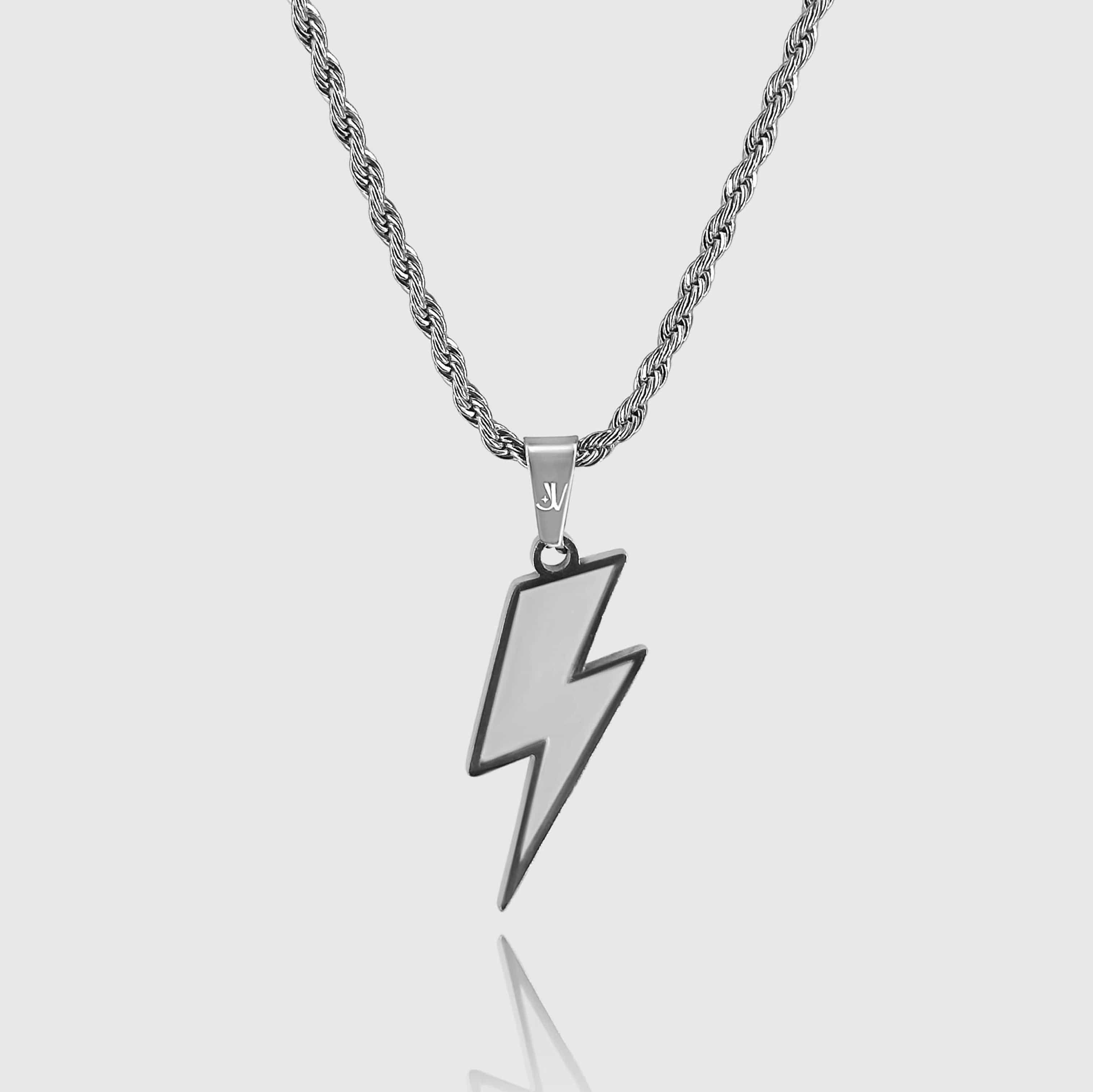 Lightning Rope Chain - Silver (3mm) Chain with Pendant JVILLION