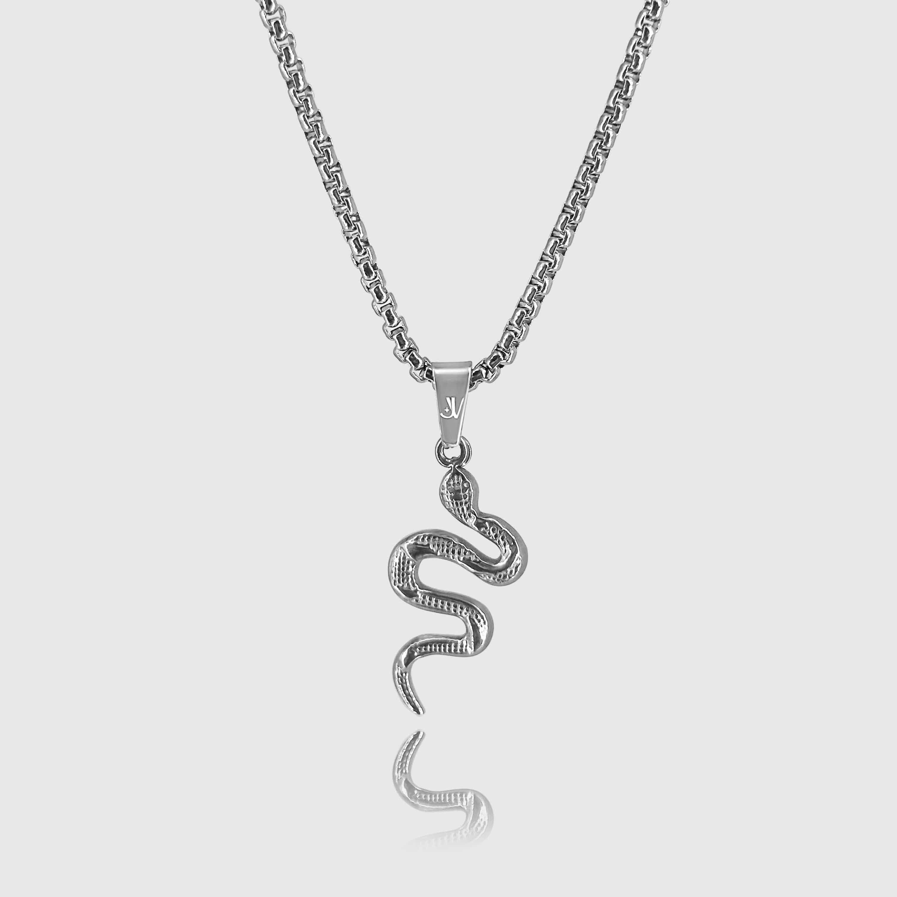 Viper Box Chain - Silver (2,5mm) Chain with Pendant JVILLION
