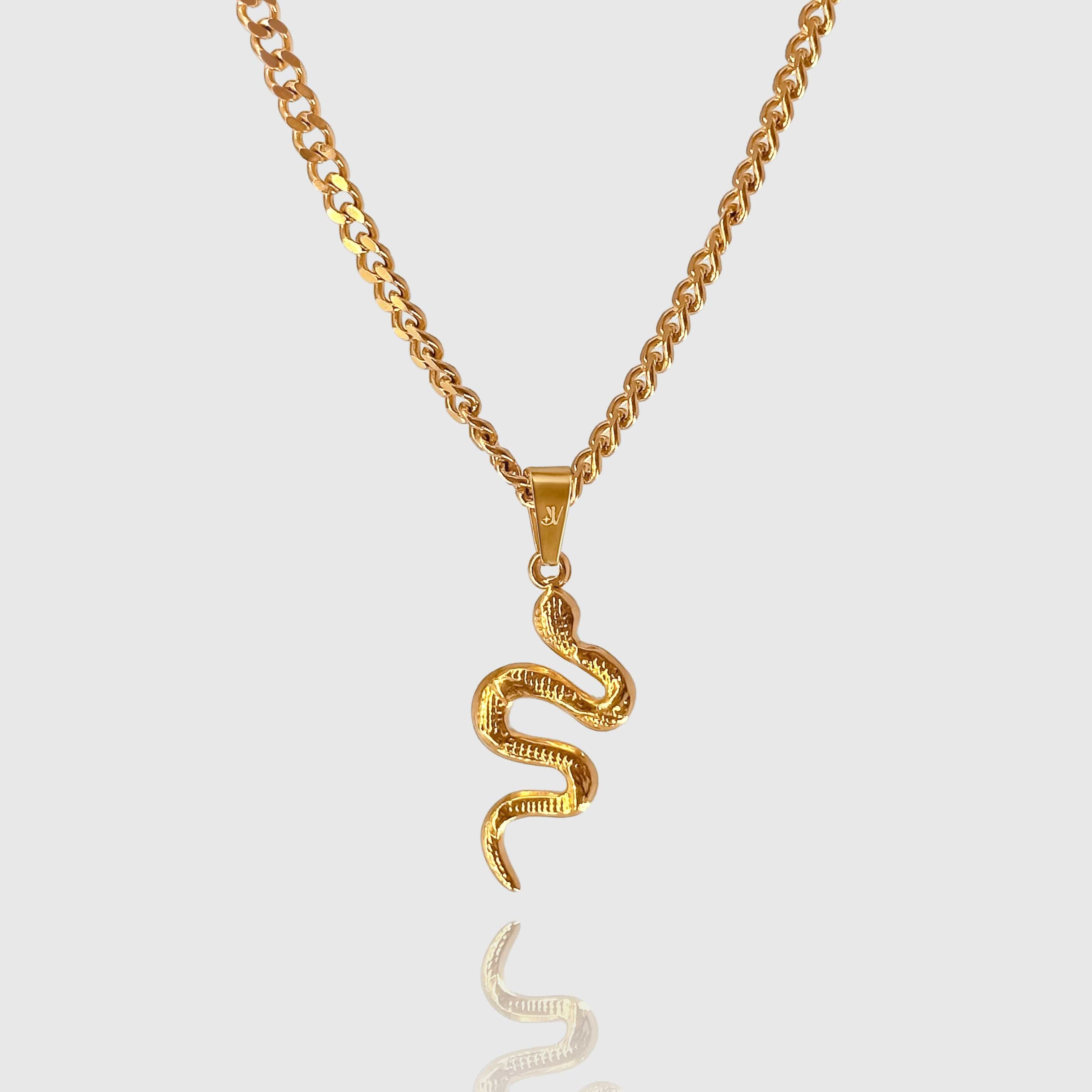 Viper Cuban Chain - Gold (4mm) Chain with Pendant JVILLION