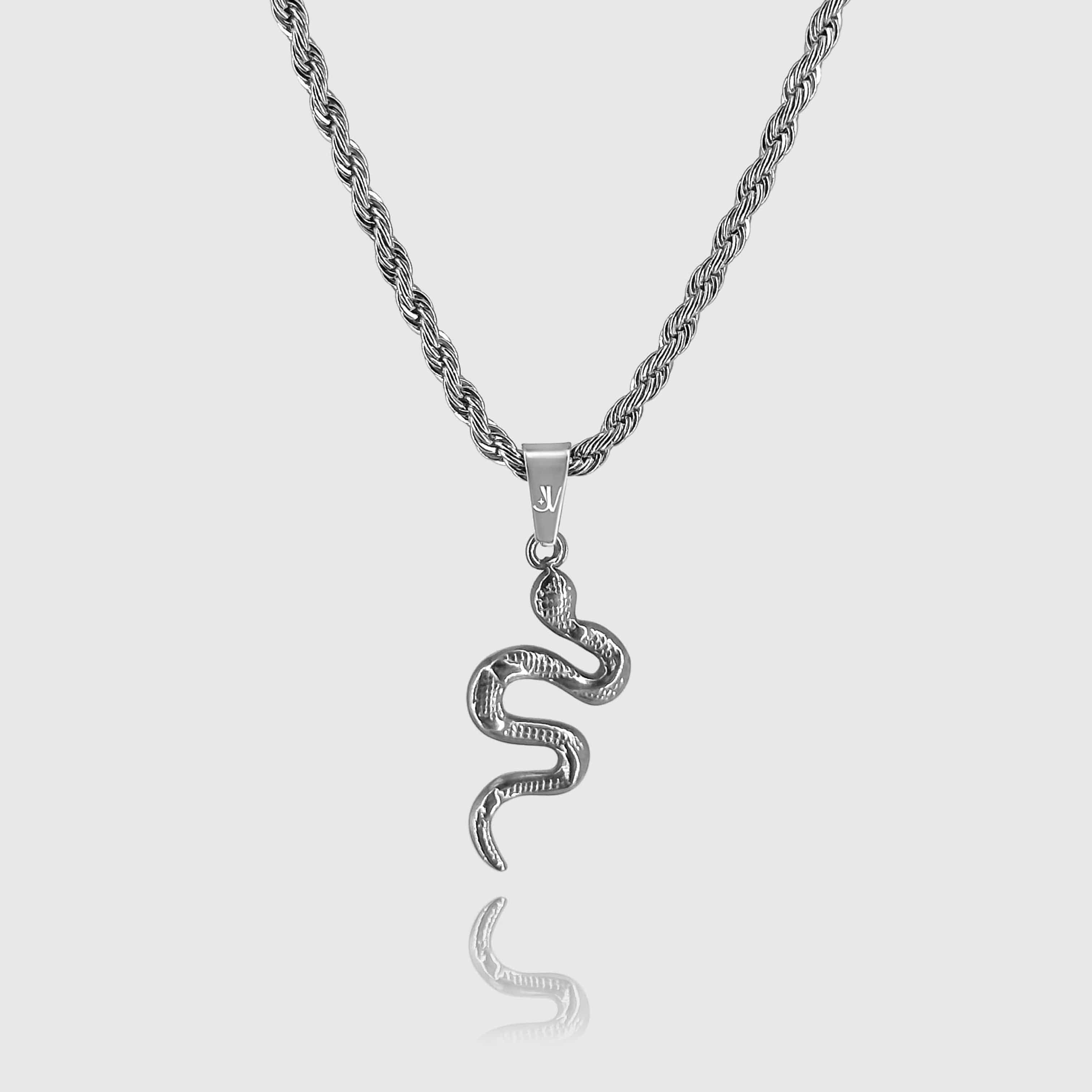 Viper Rope Chain - Silver (3mm) Chain with Pendant JVILLION