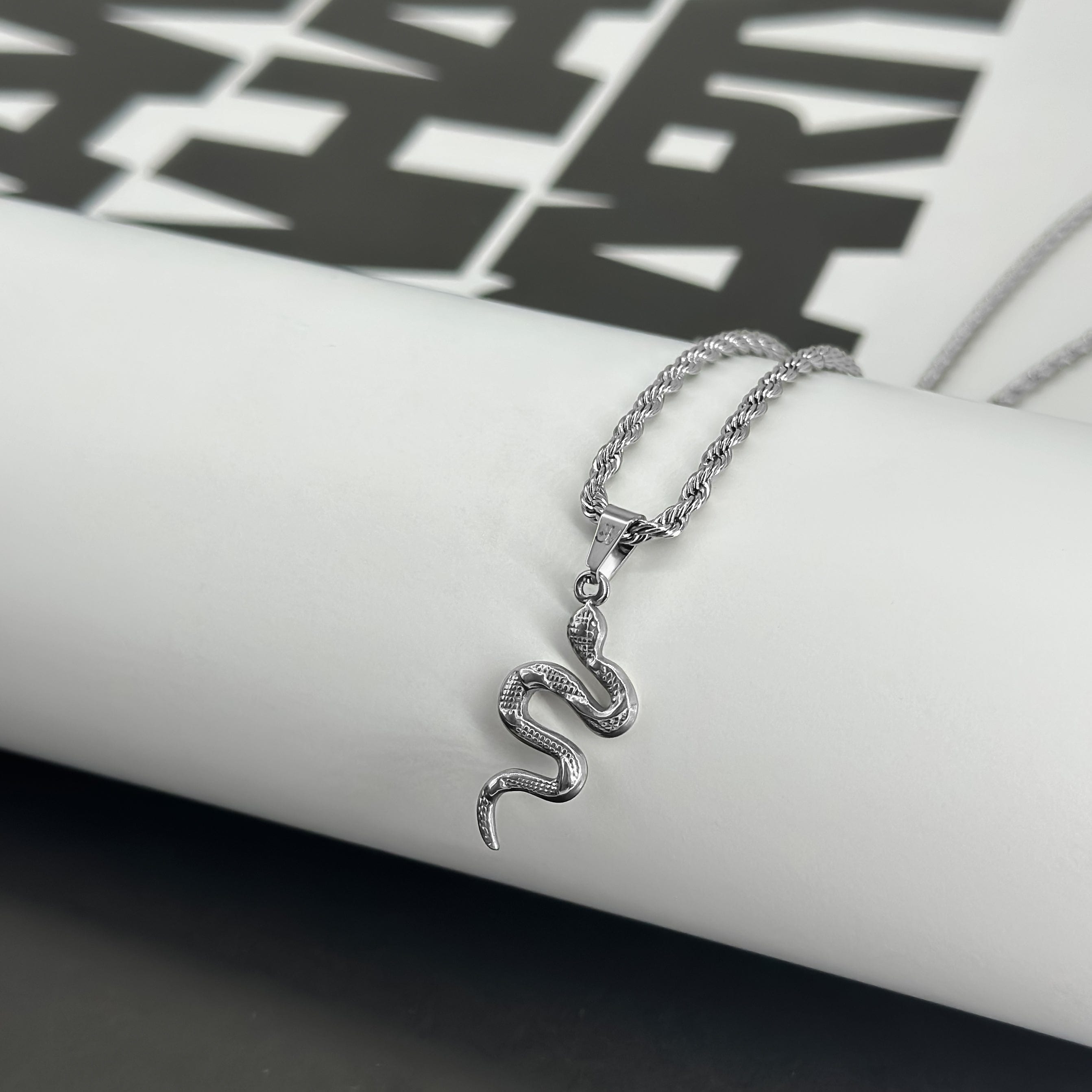 Chain with Pendant Viper Rope Chain - Silver (3mm) - JVillion®