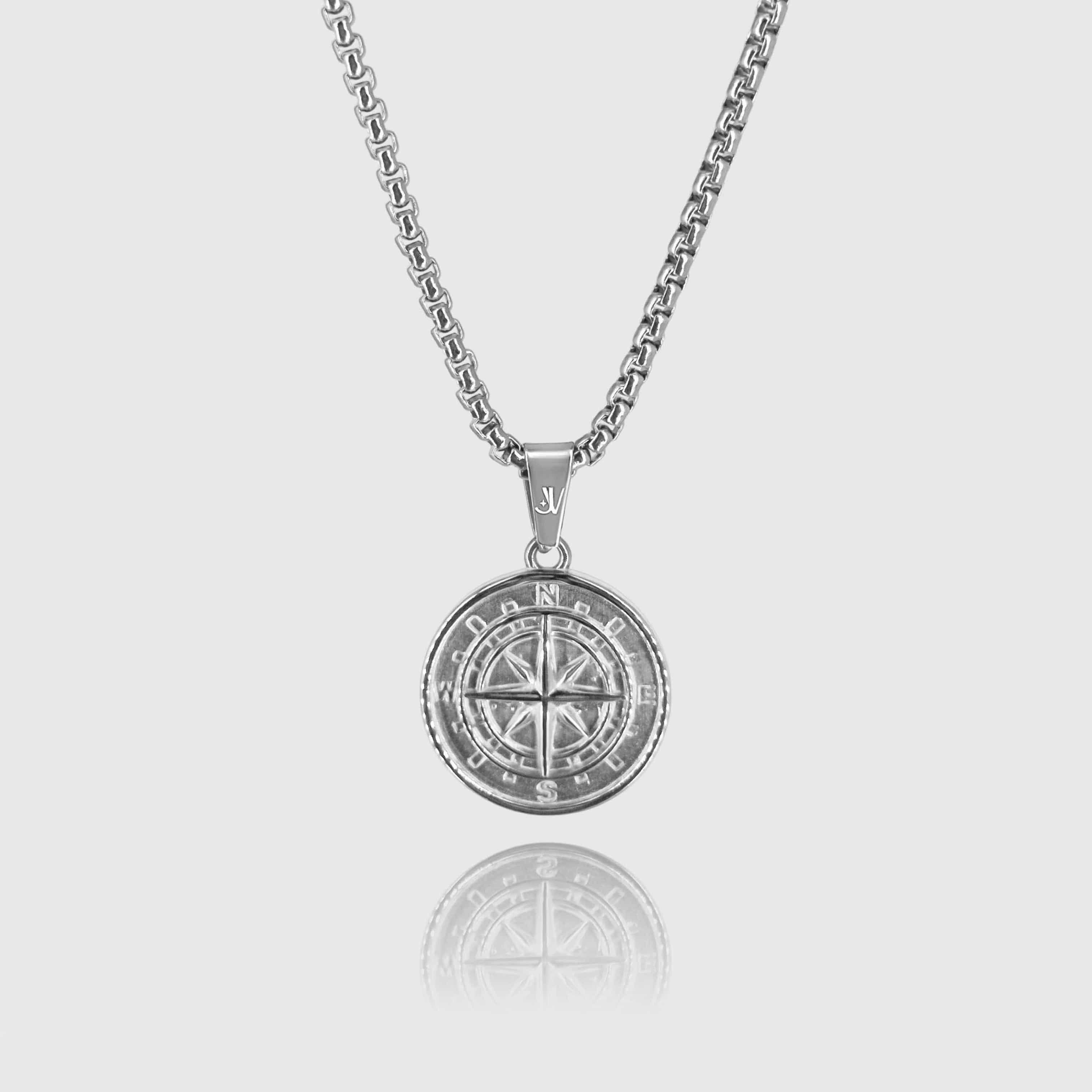 Compass Box Chain - Silver (2,5mm) Chain with Pendant JVILLION