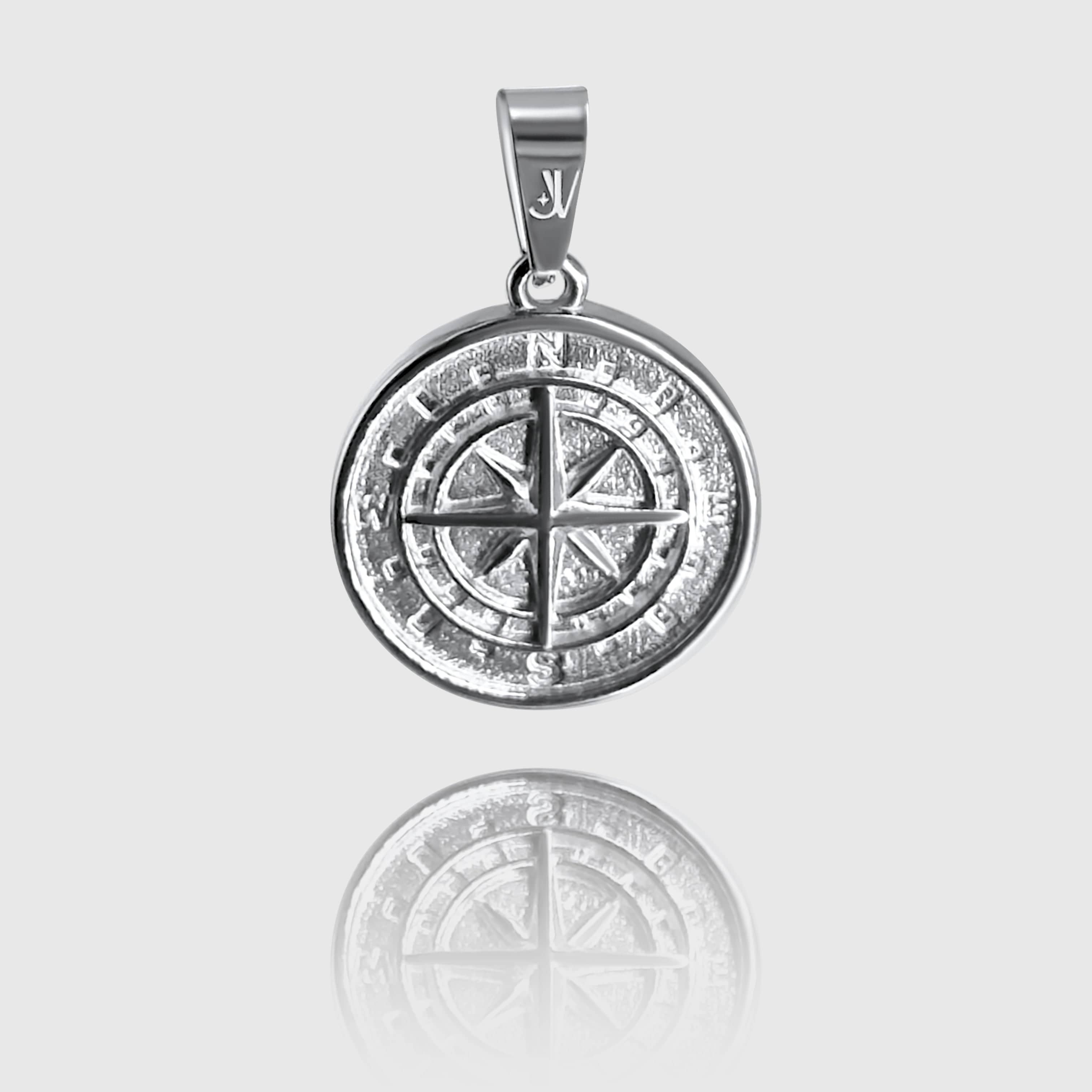 Compass Pendant - Silver Pendant JVILLION