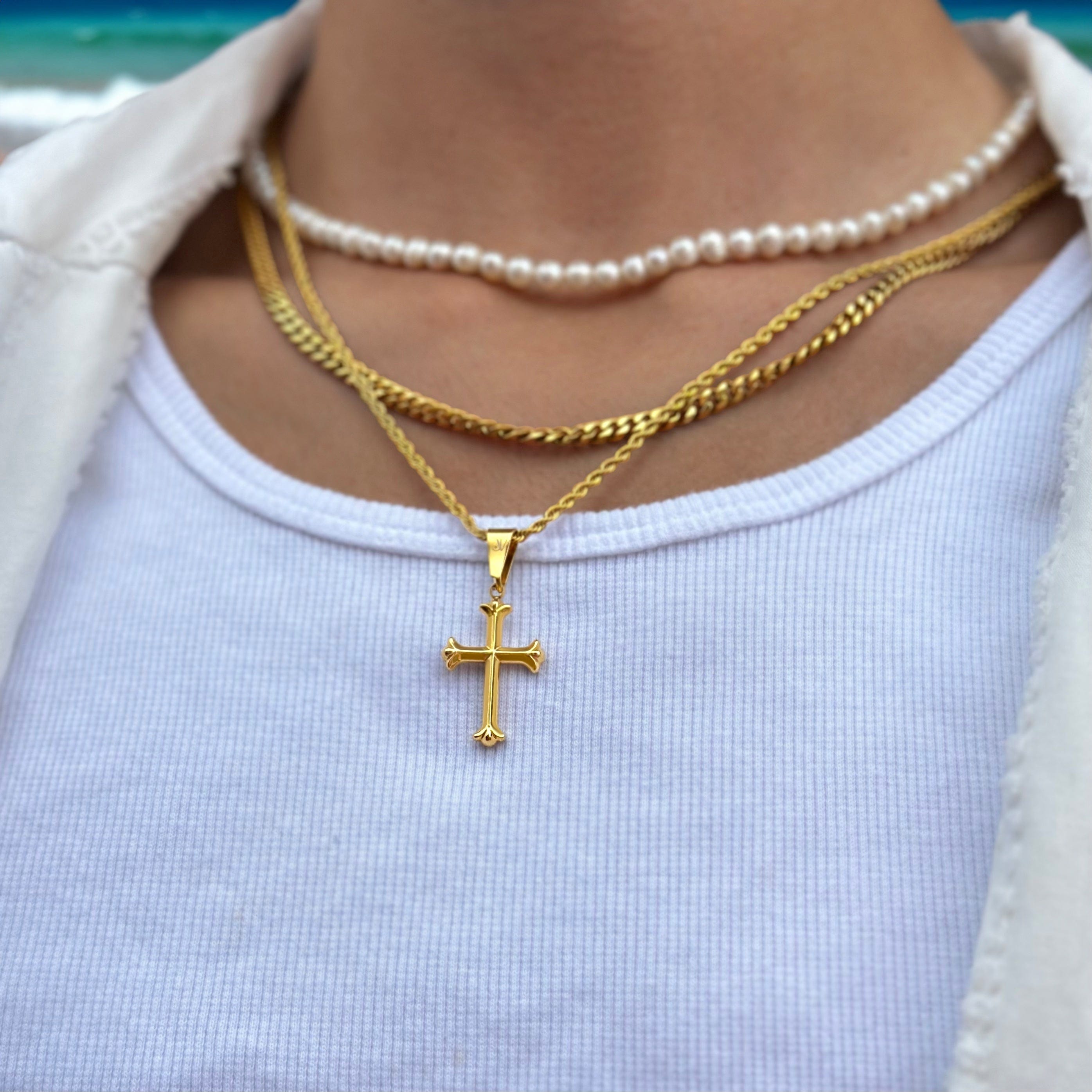 Cross Pendant - Gold Pendant JVILLION