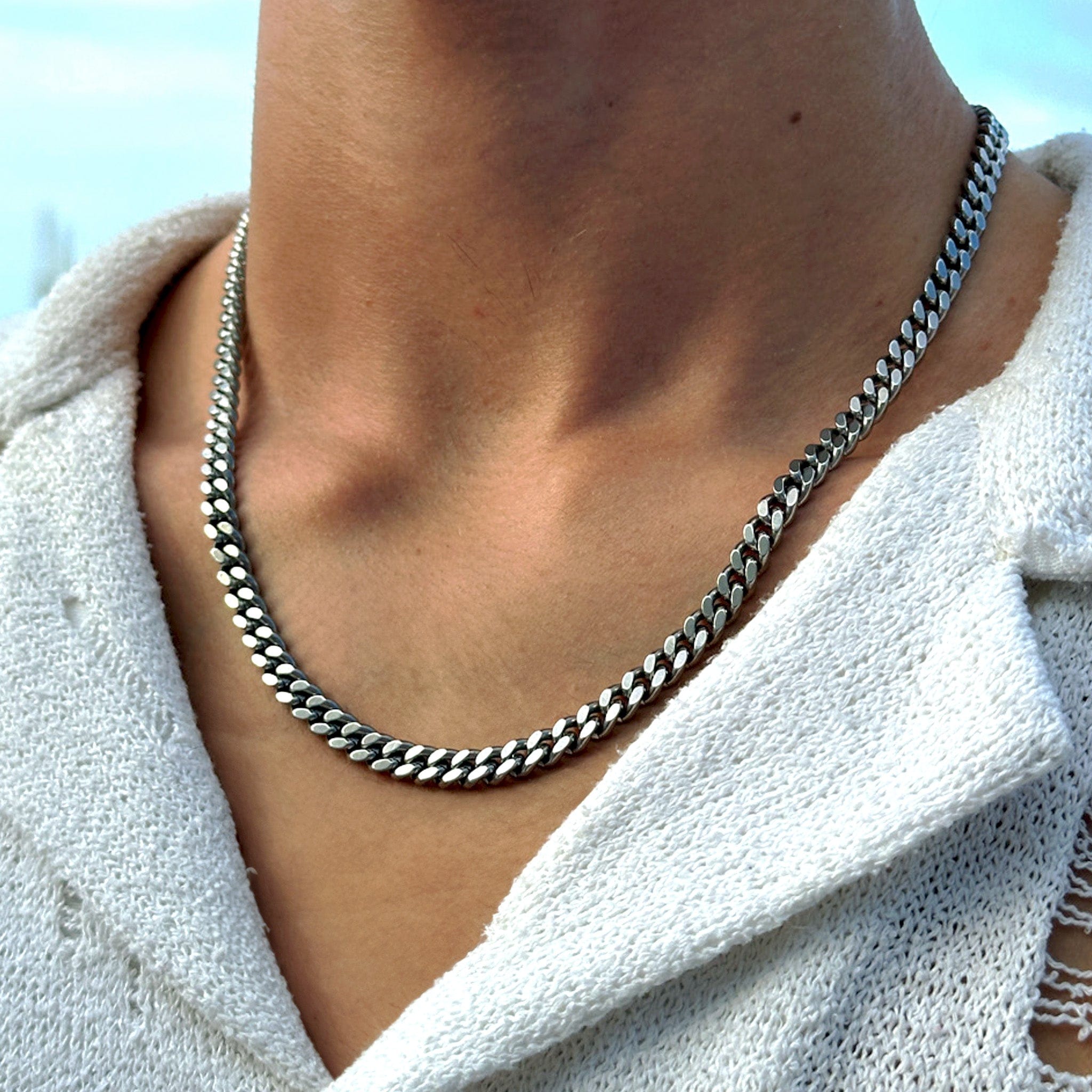 Cuban Chain - Silver (6mm) Basic Chains JVILLION