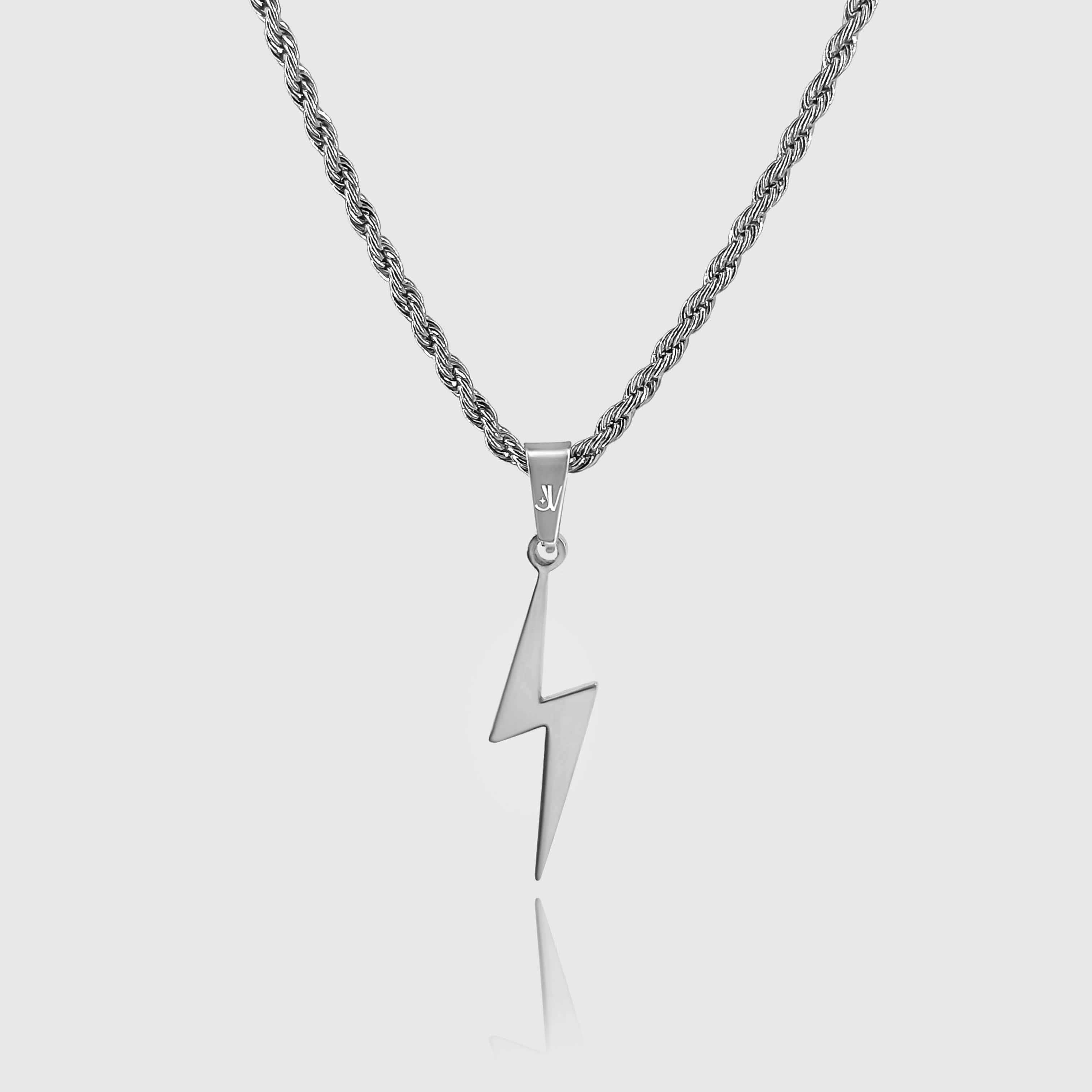 Flash Rope Chain - Silver (2mm) Chain with Pendant JVILLION