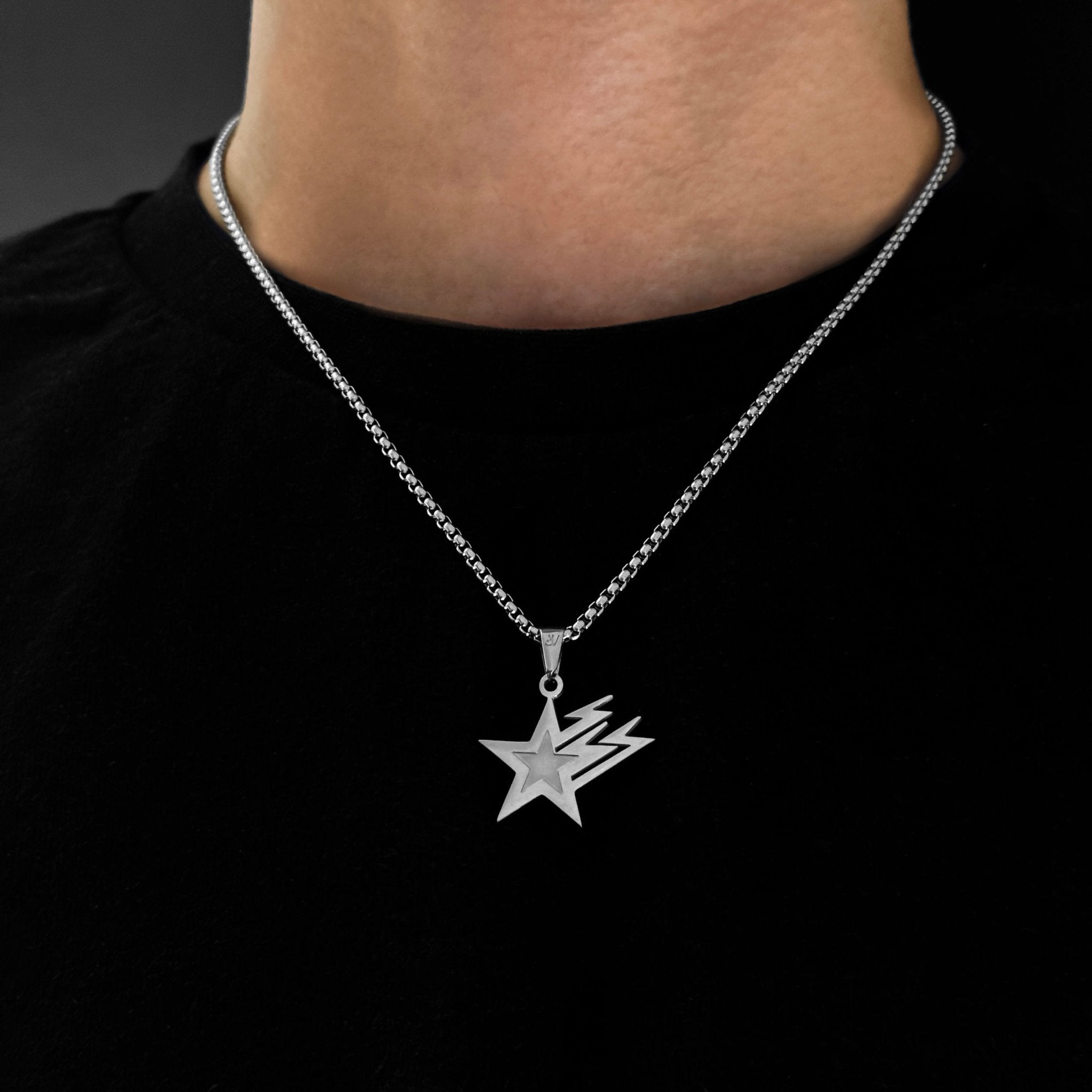 Galaxy Star Box Chain - Silver (2,5mm) - Chain with Pendant - 50cm / 20'' - JVillion®