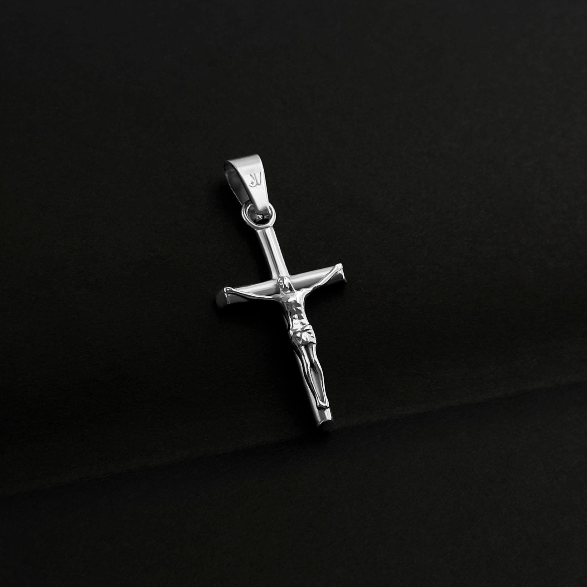 Jesus Cross Box Chain - Silver (2,5mm) - Chain with Pendant - 50cm / 20'' - JVillion®