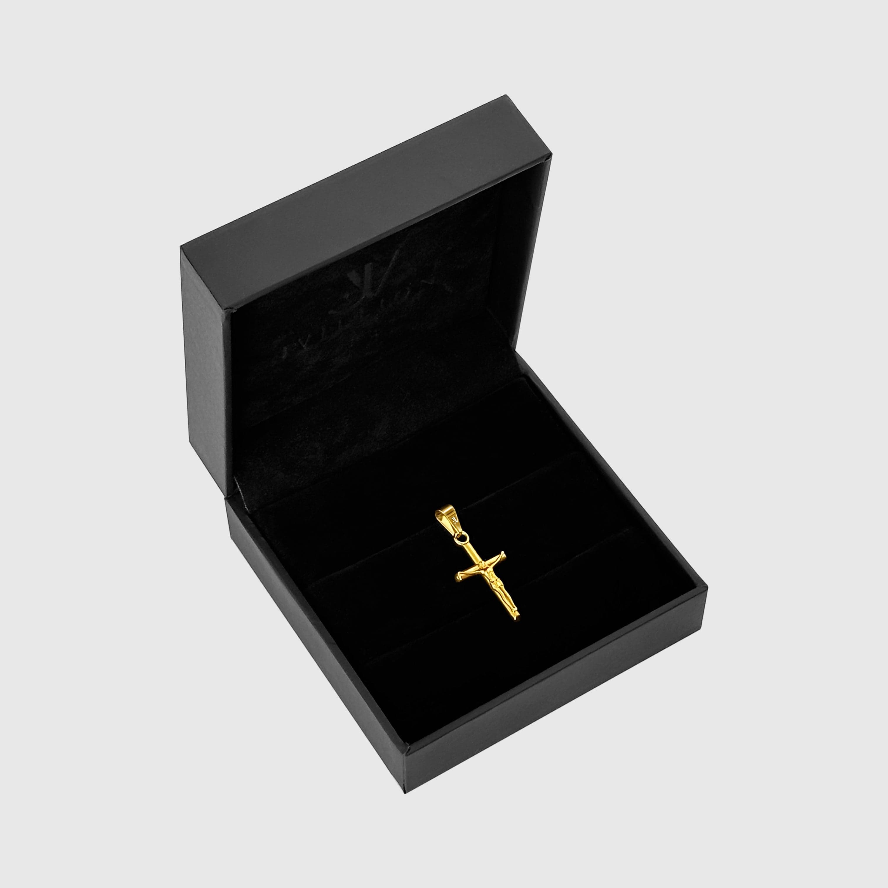 Jesus Cross Pendant - Gold Pendant JVILLION JEWELRY