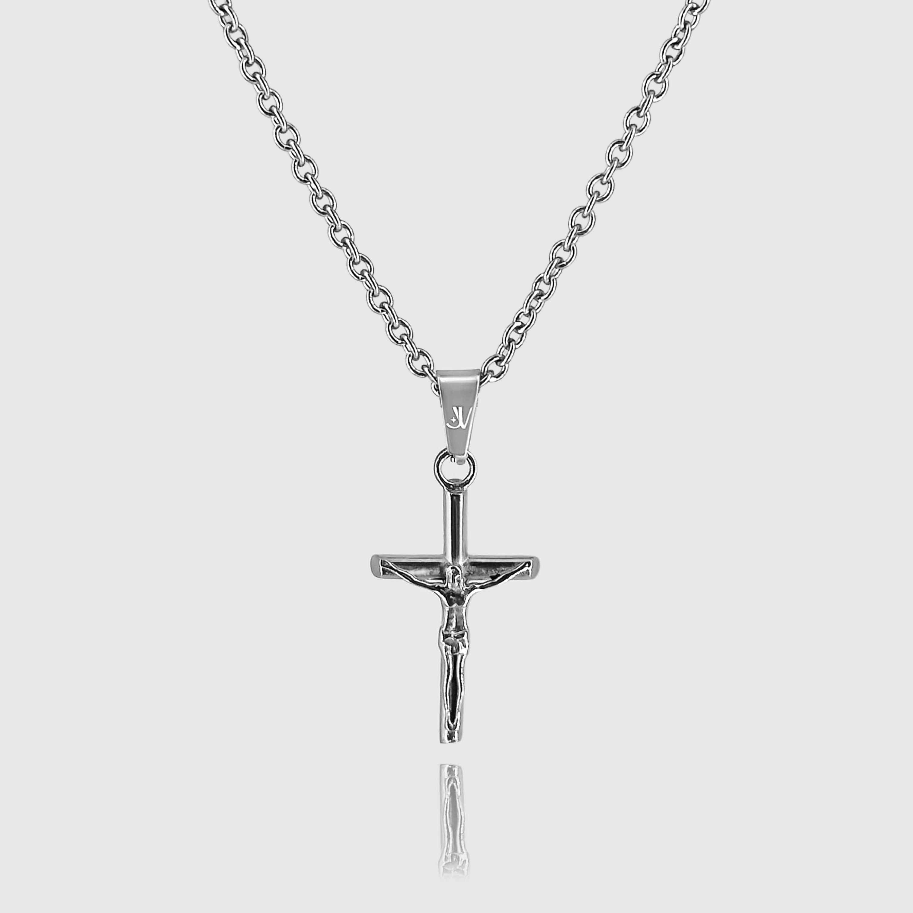 Jesus Rolo Chain - Silver (2mm) Chain with Pendant JVILLION