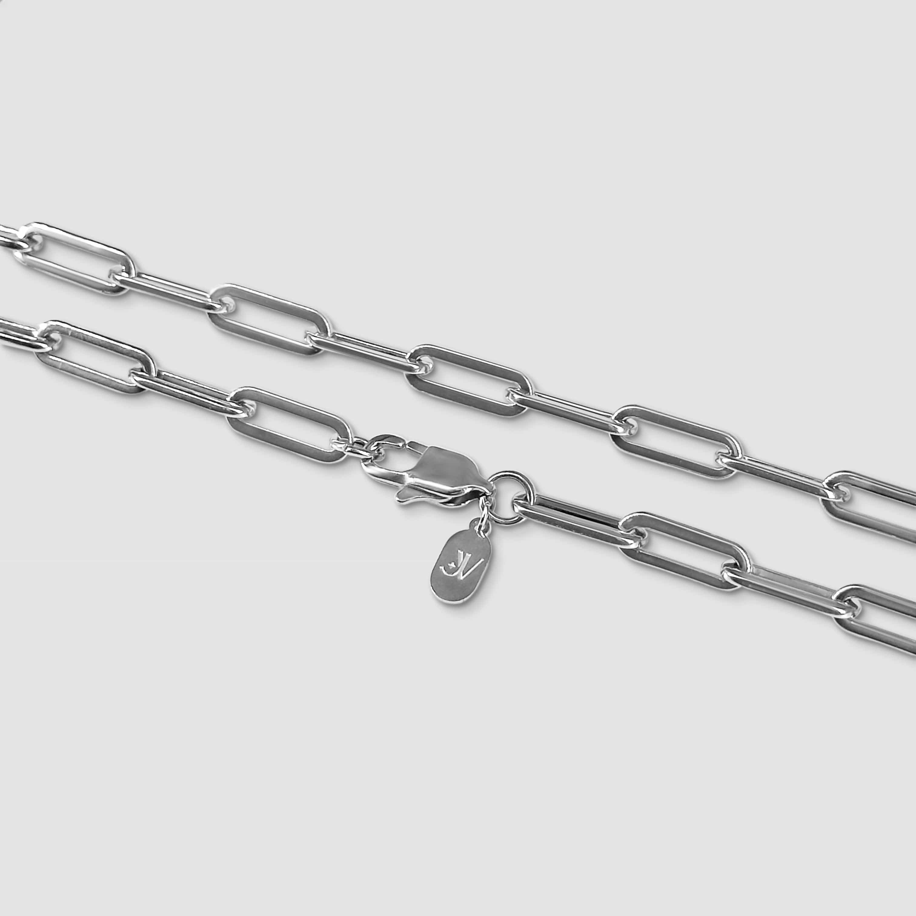 JVILLION Basic Chains Paperclip Chain - Silver