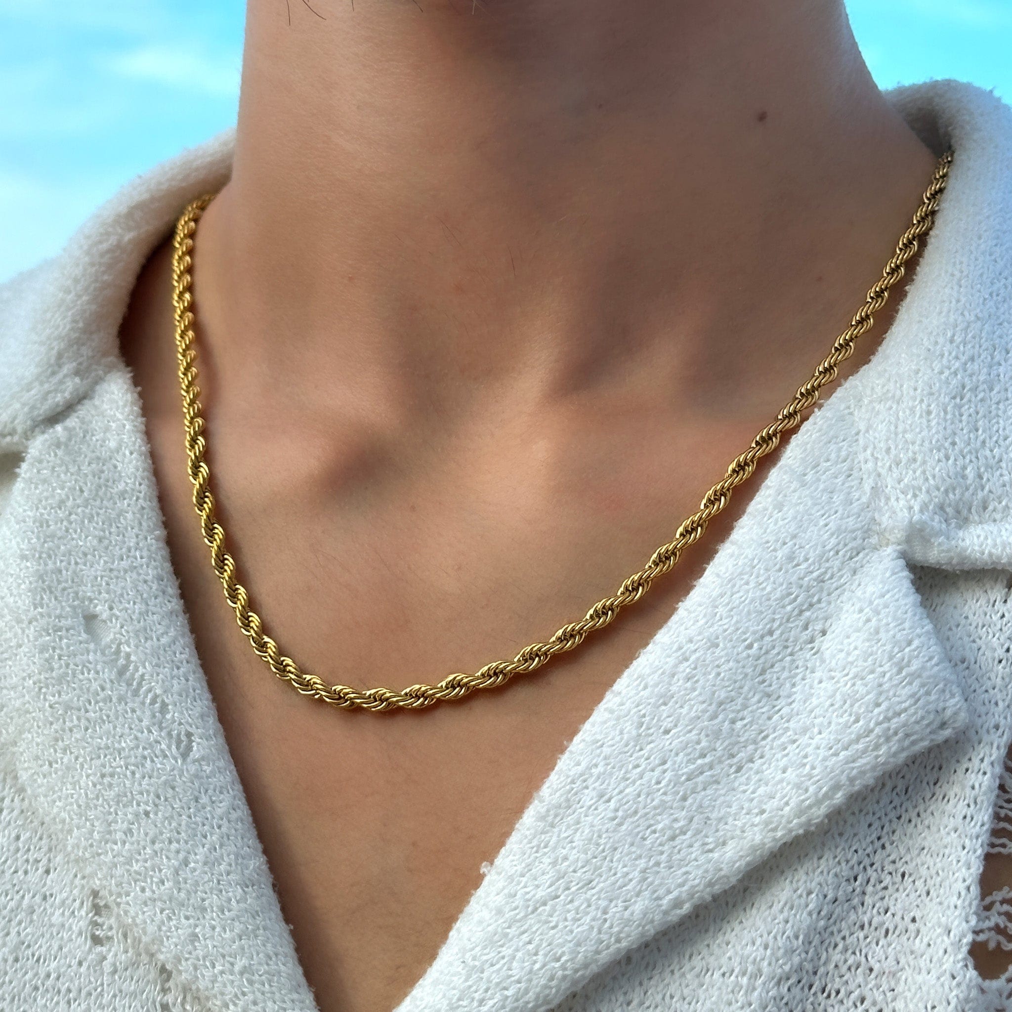 Twisted-Rope Chain - Gold (4mm) - JVillion®