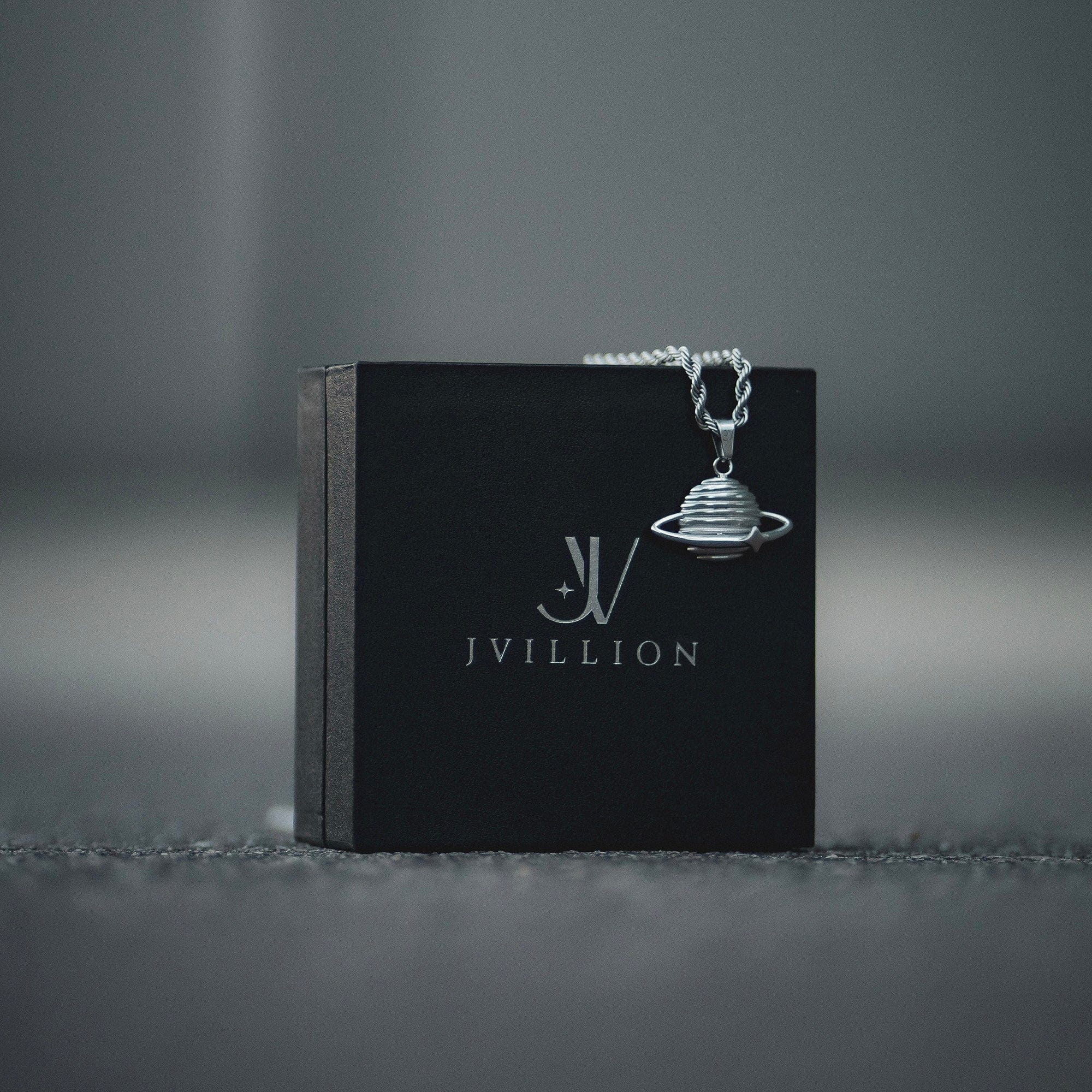 Planet Rope Chain - Silver (3mm) Chain with Pendant JVILLION
