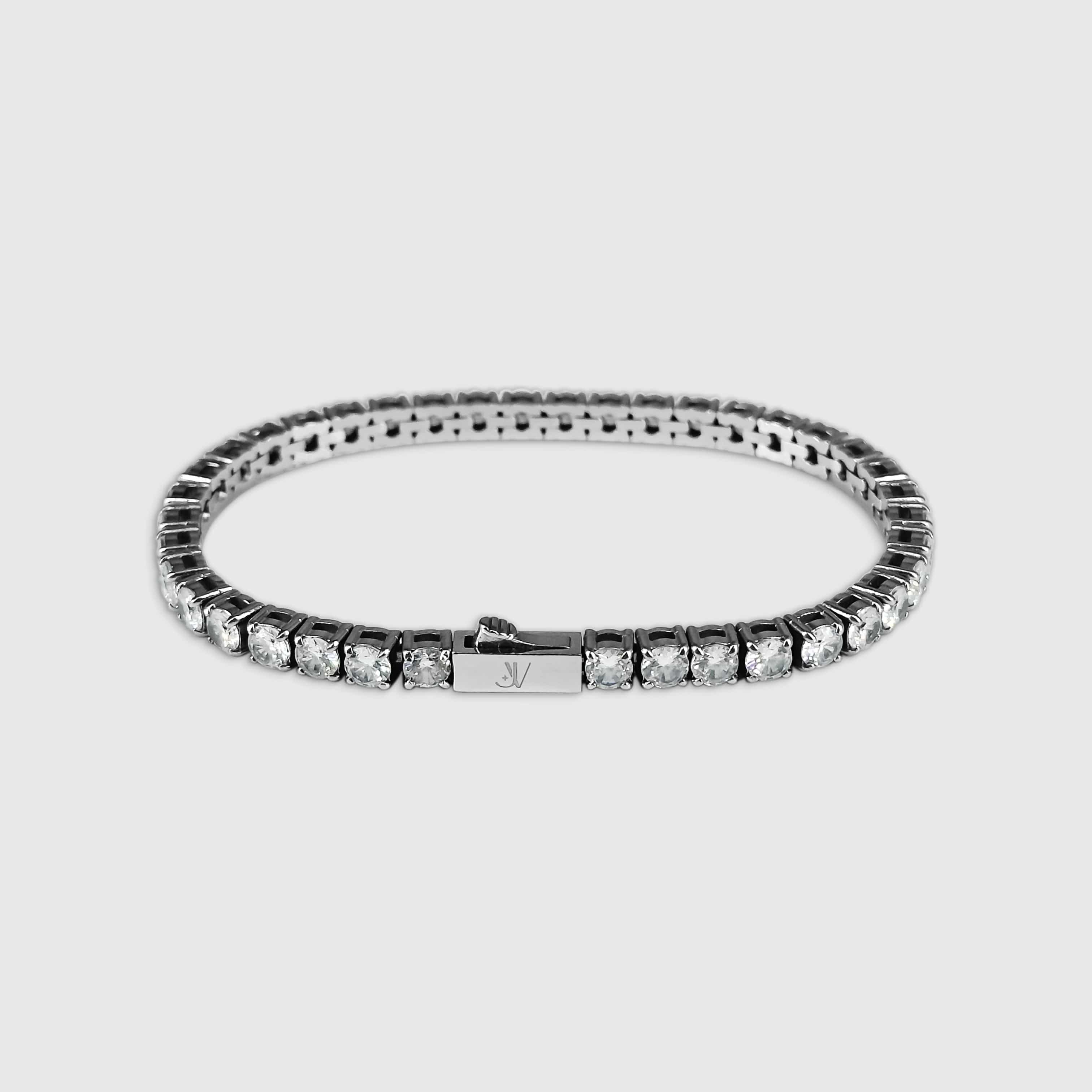 JVILLION JEWELRY Bracelets Tennis Bracelet - Silver (4mm)