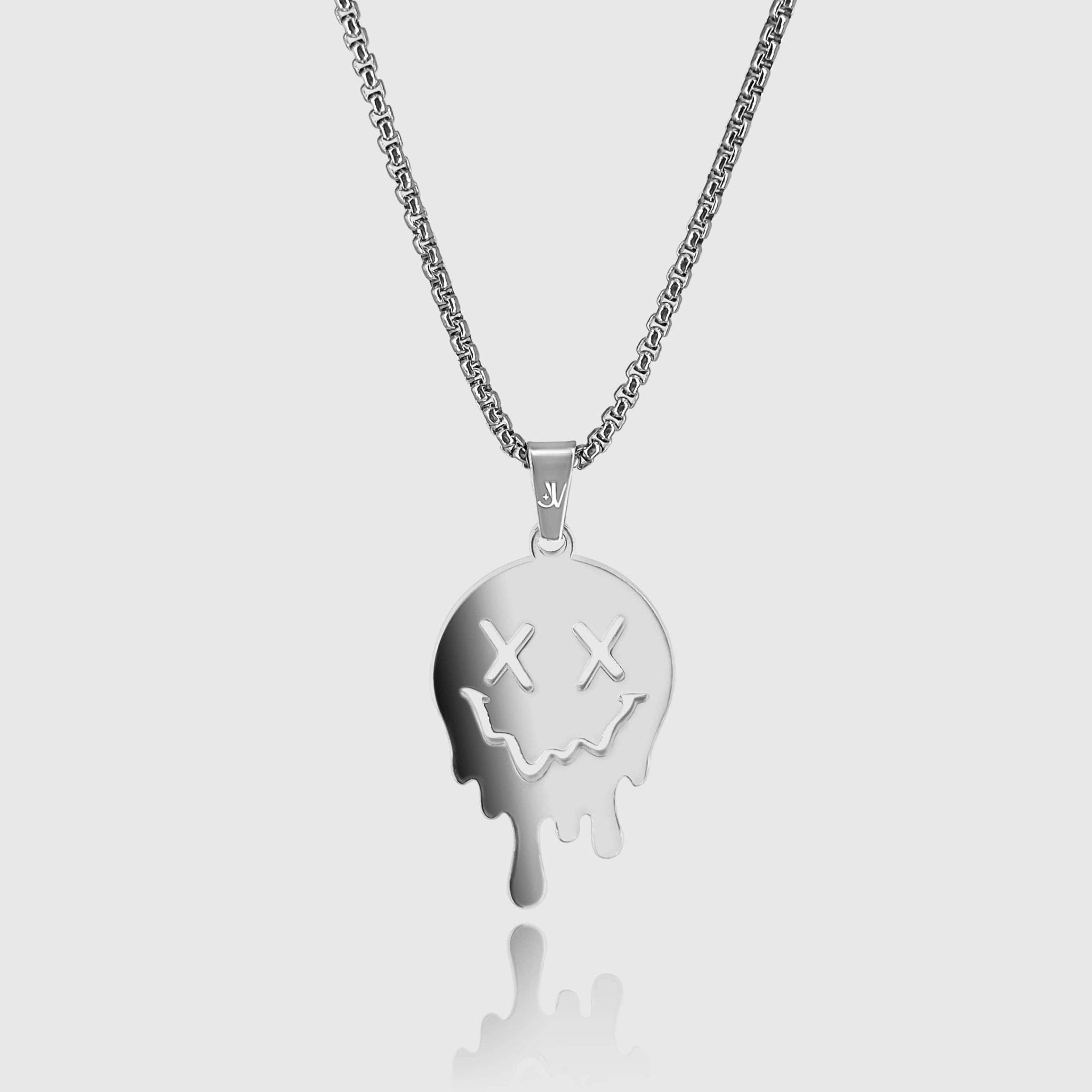 Melting Smiley Box Chain - Silver (2,5mm) - 50cm / 20'' - JVillion®