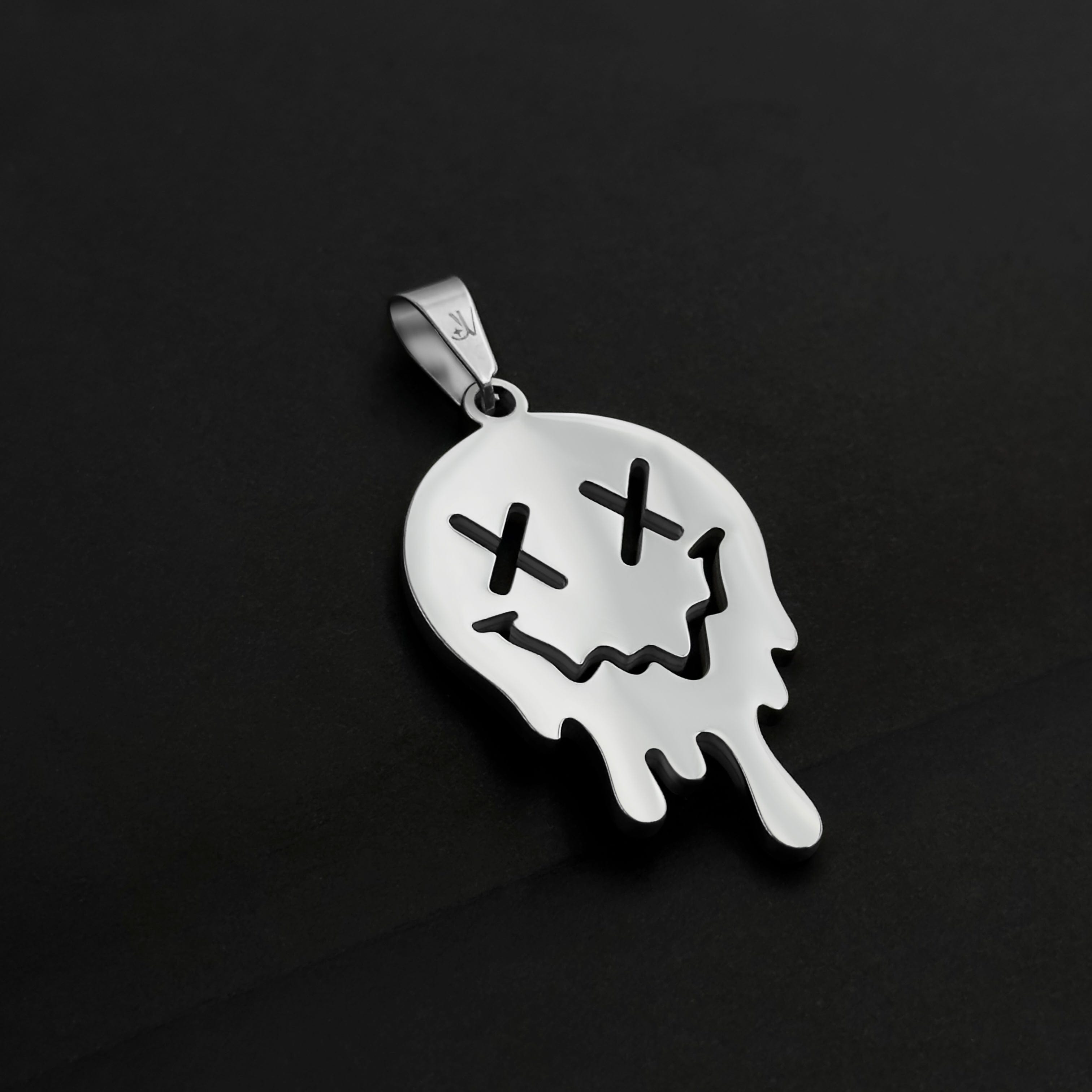 Melting Smiley Pendant - Silver Pendant JVillion®