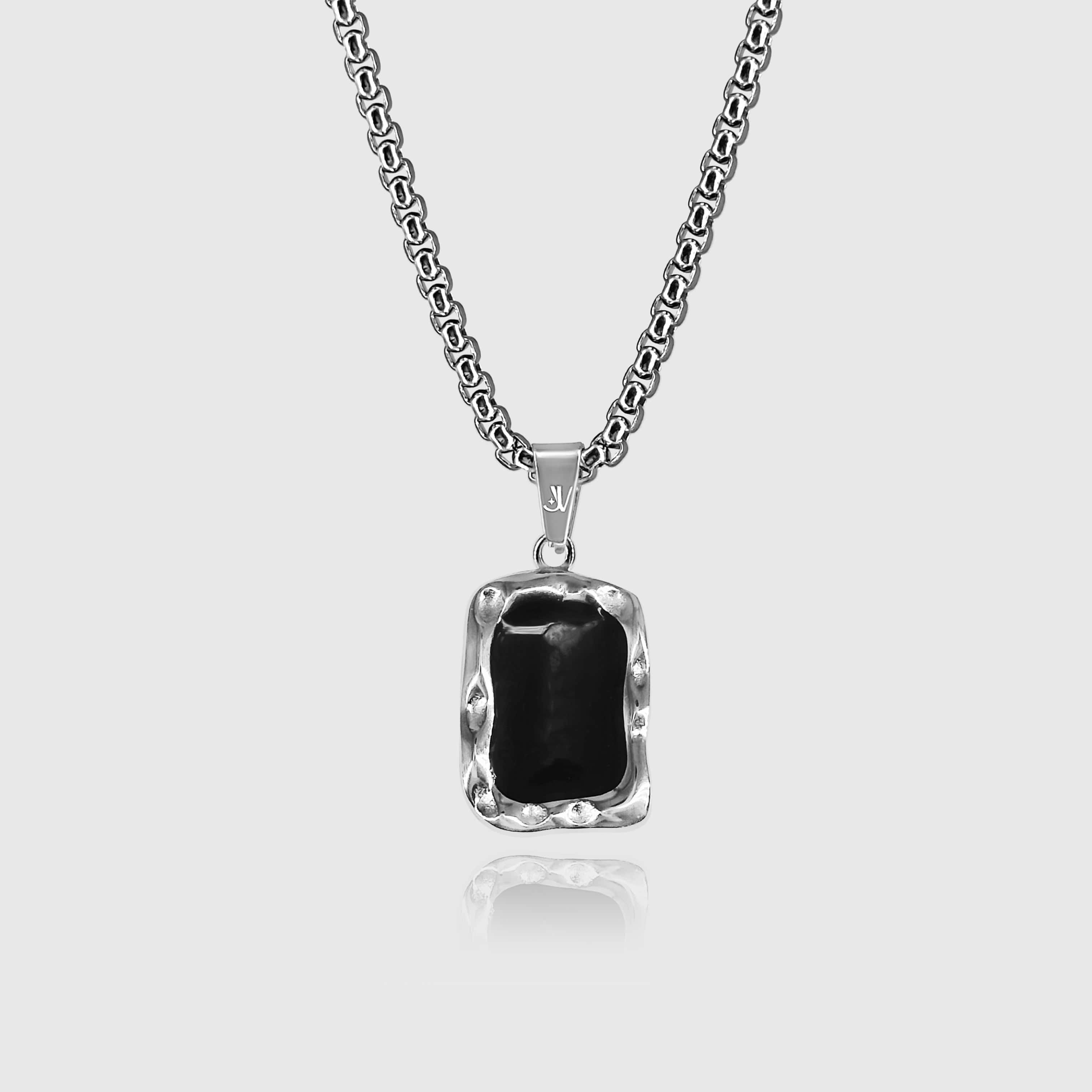 Onyx Box Chain - Silver (2,5mm) Chain with Pendant JVILLION