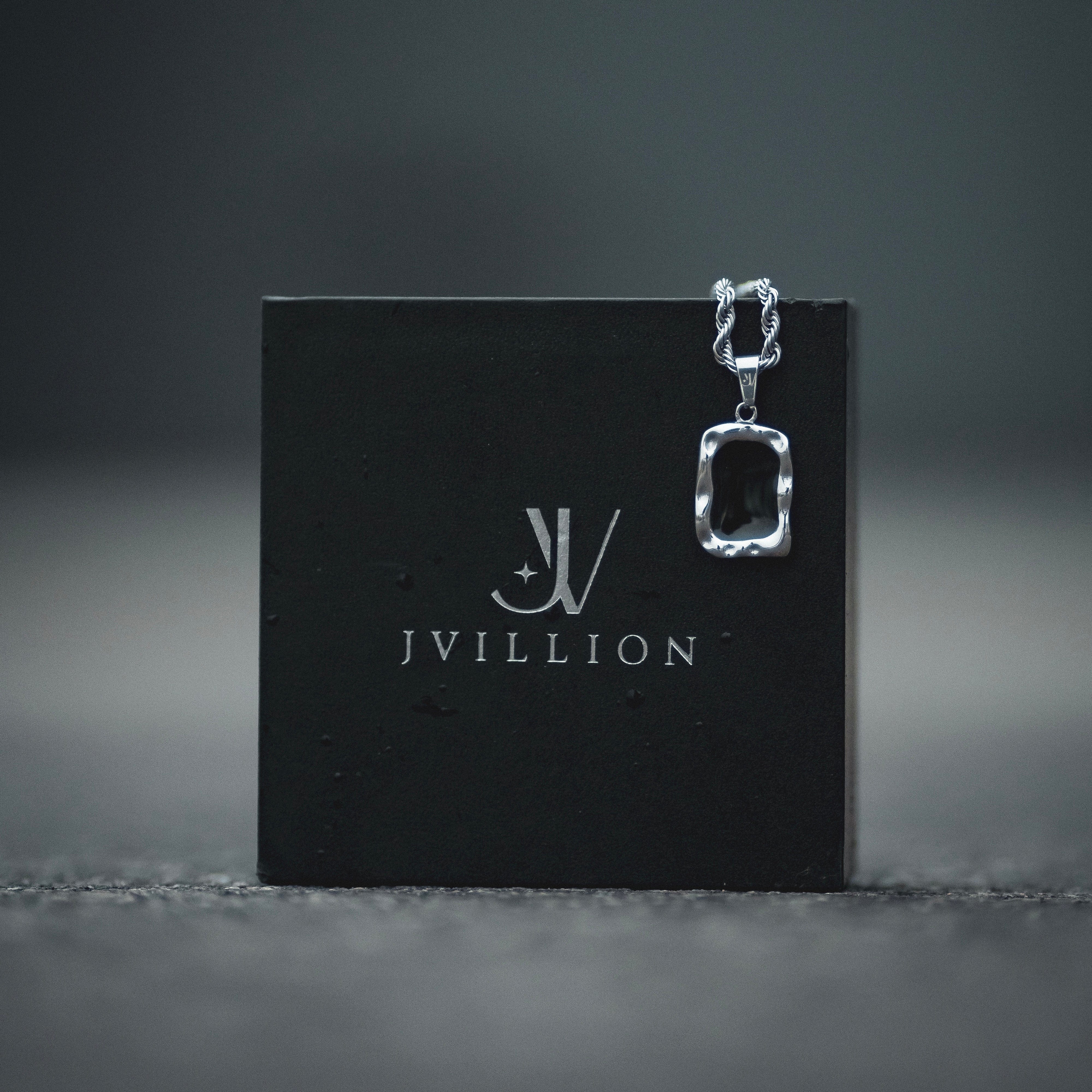 Onyx Pendant - Silver Pendant JVILLION