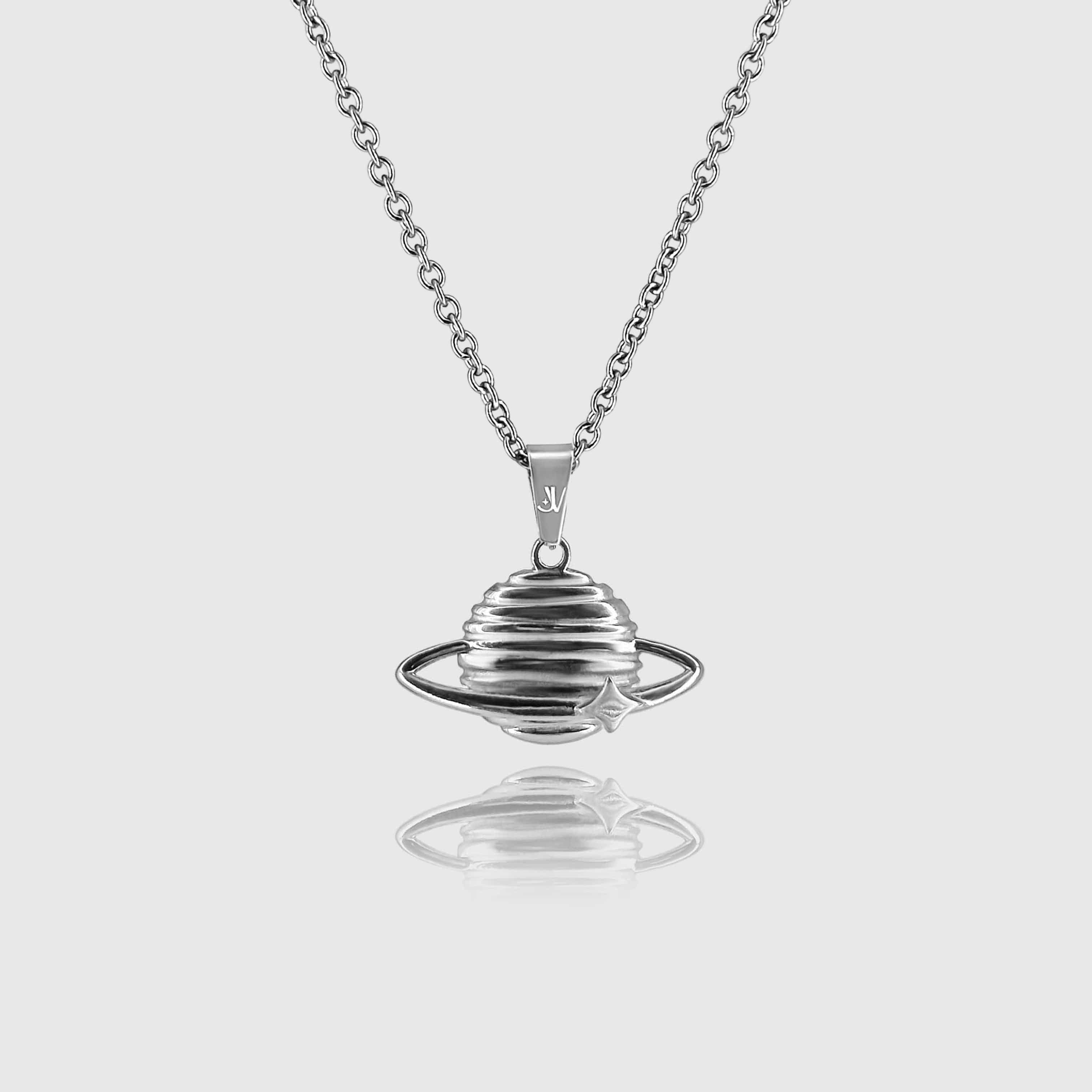 Planet Rolo Chain - Silver (2mm) Chain with Pendant JVILLION