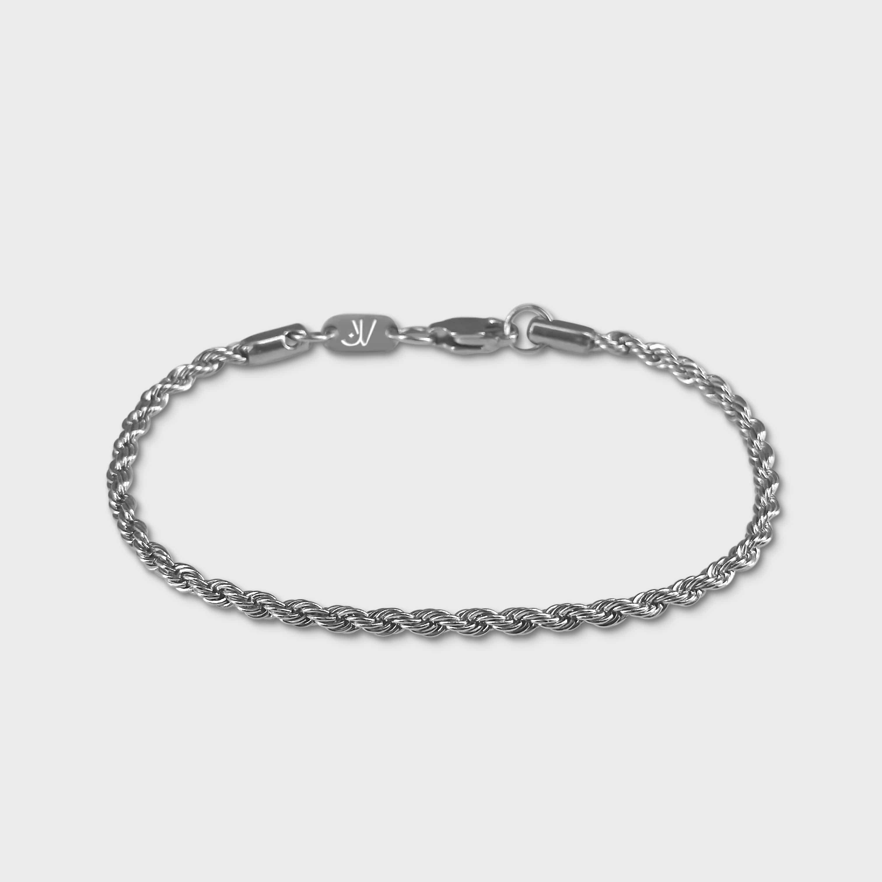 Rope Bracelet - Silver (3mm) Bracelets JVillion®