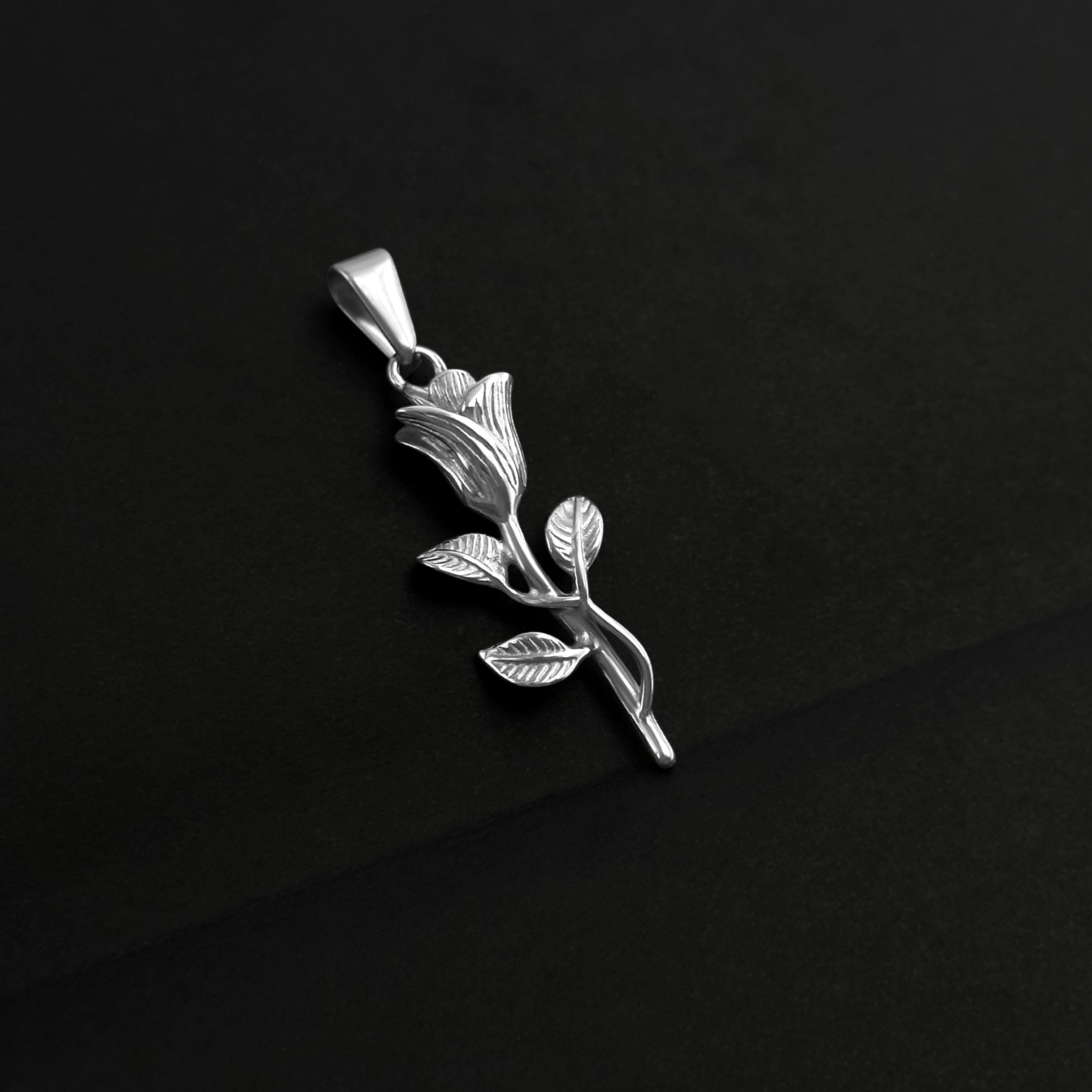 Rose Box Chain - Silver (2,5mm) Chain with Pendant JVillion®