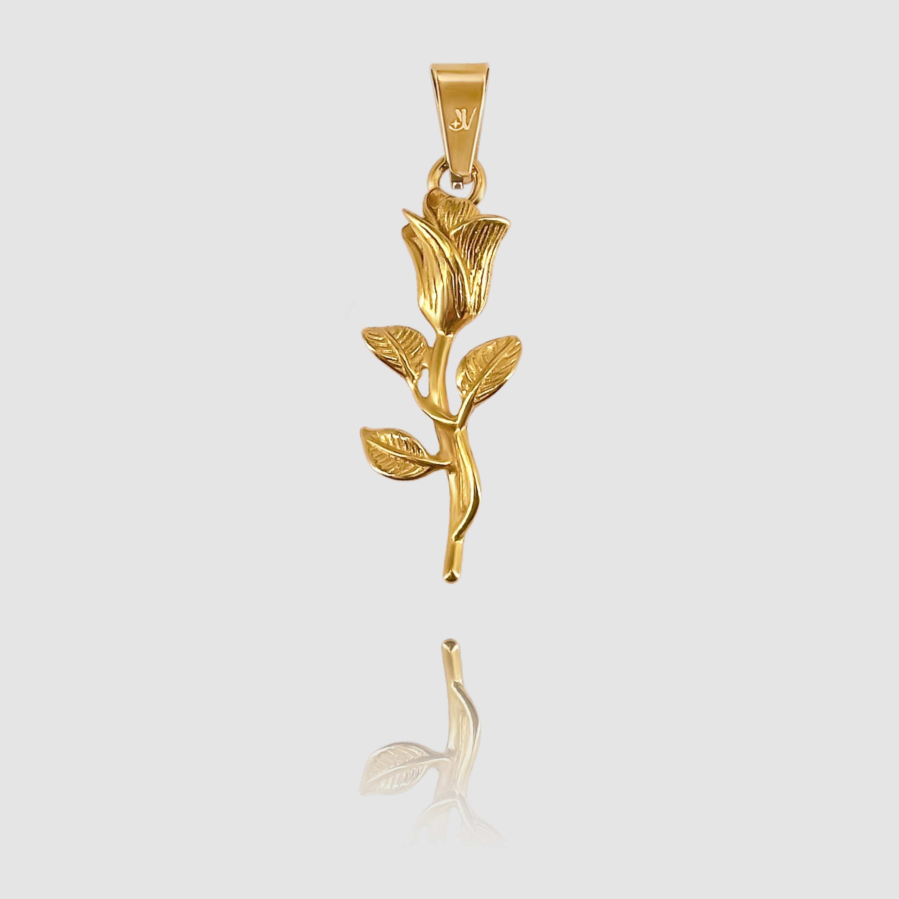 Rose Pendant - Gold Pendant JVILLION