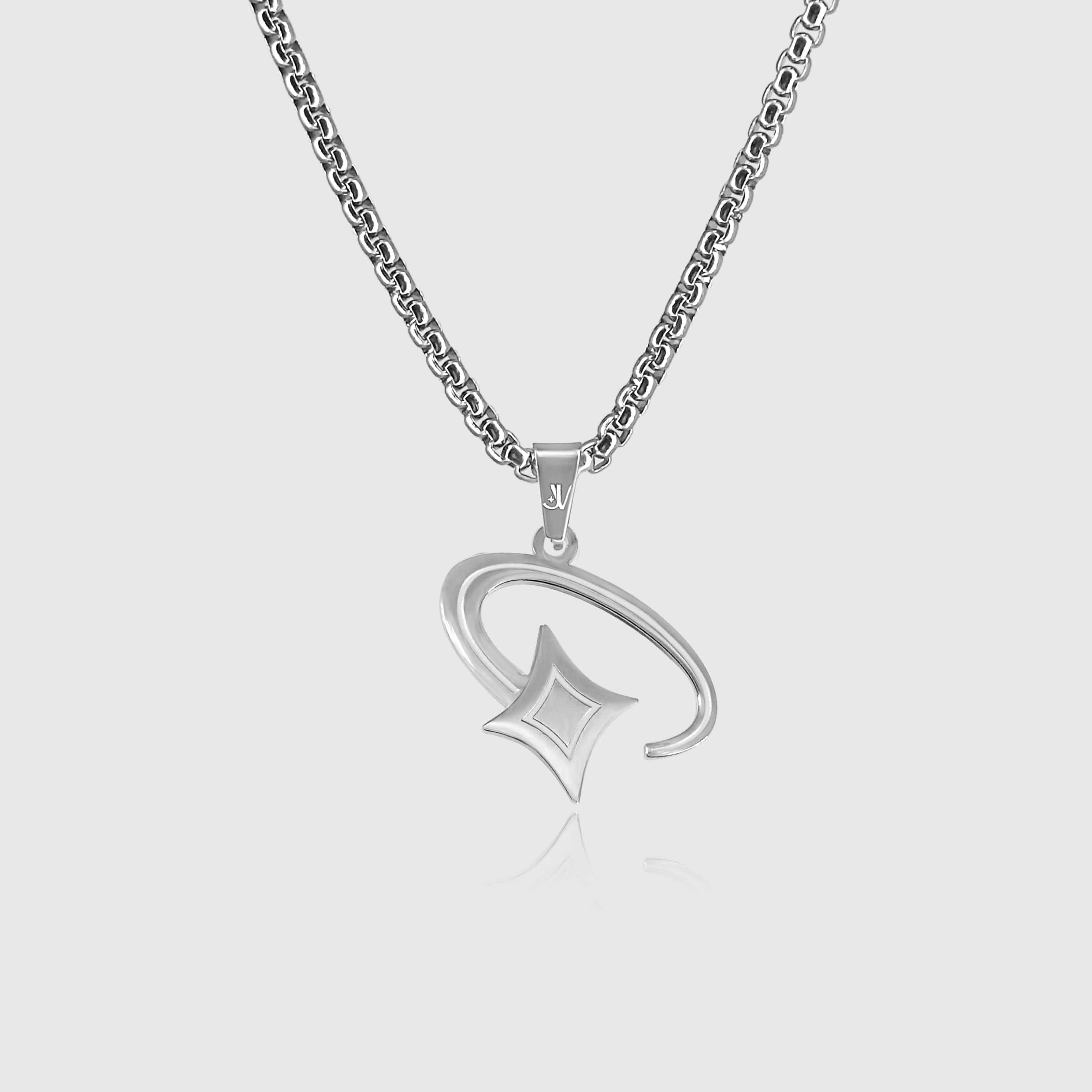 Shooting Star Box Chain - Silver (2,5mm) Chain with Pendant JVILLION