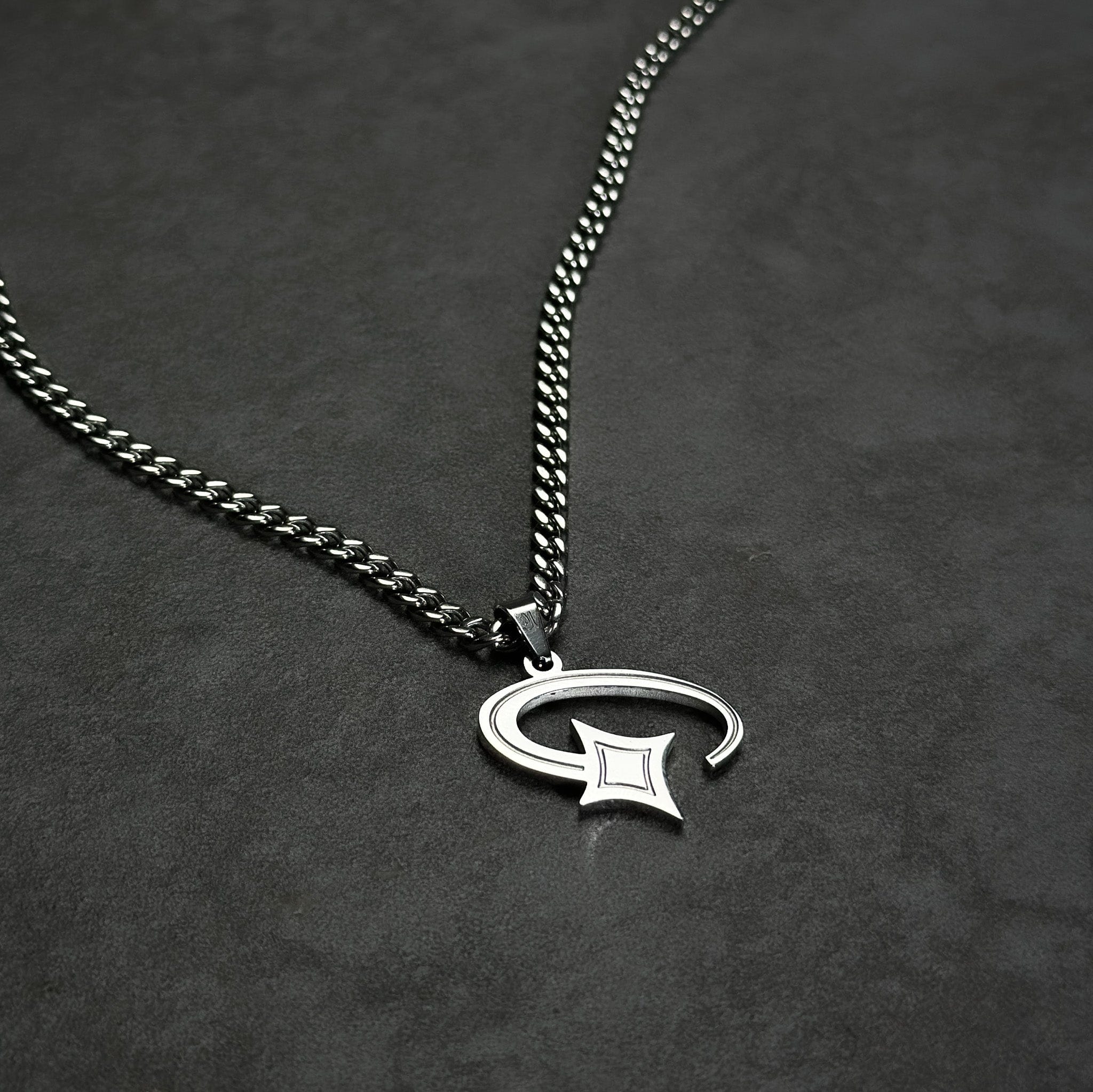 Shooting Star Cuban Chain - Silver (4mm) Chain with Pendant JVillion®