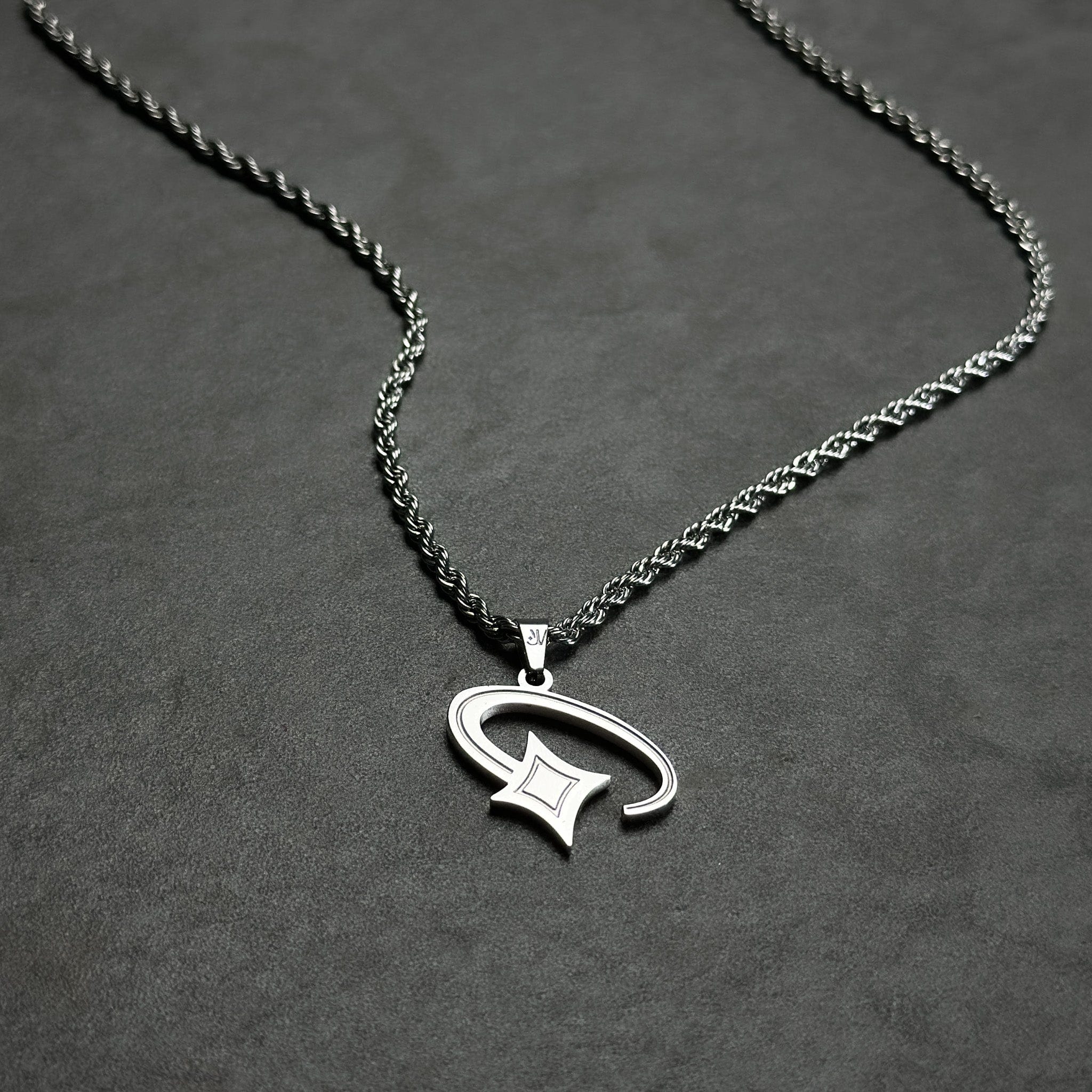 Shooting Star Rope Chain - Silver (3mm) Chain with Pendant JVillion®