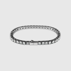 Tennis Bracelet - Silver (4mm) - Bracelets - 18cm - JVillion®