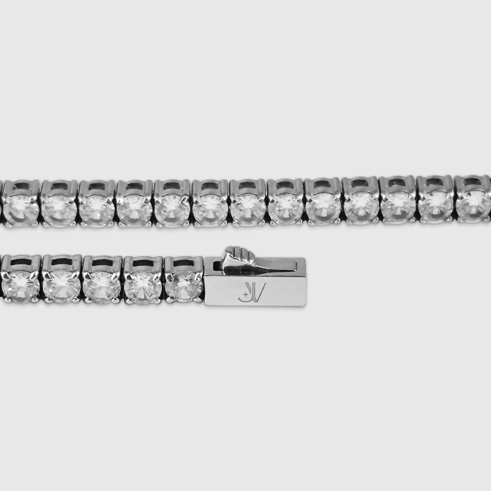 Tennis Bracelet - Silver (4mm) - Bracelets - 18cm - JVillion®