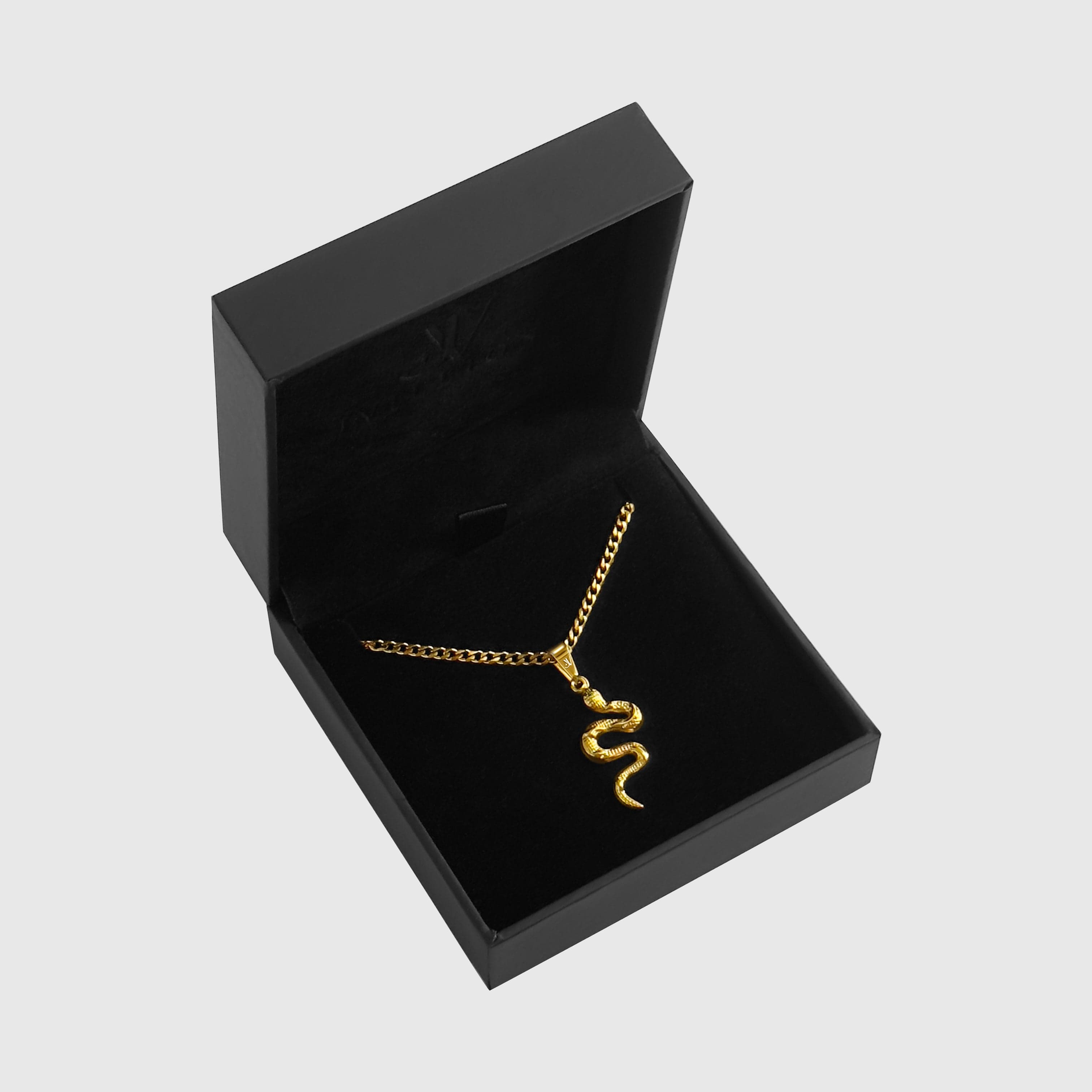 Viper Box Chain - Gold (2,5mm) Chain with Pendant JVILLION