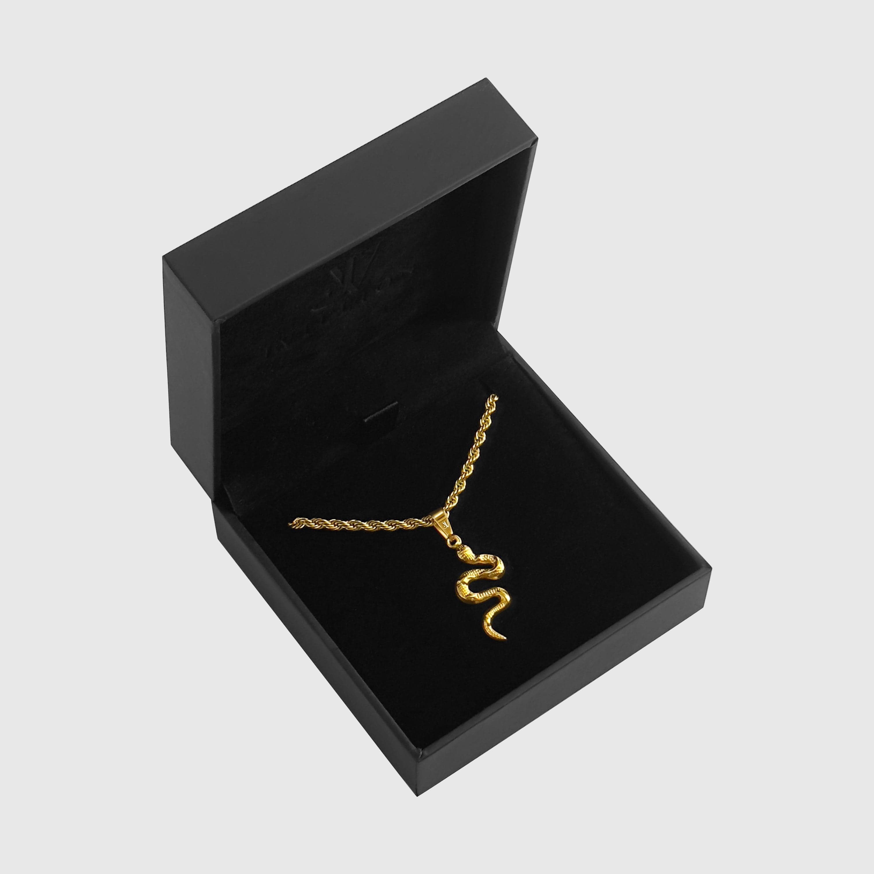 Viper Rope Chain - Gold (3mm) Chain with Pendant JVILLION