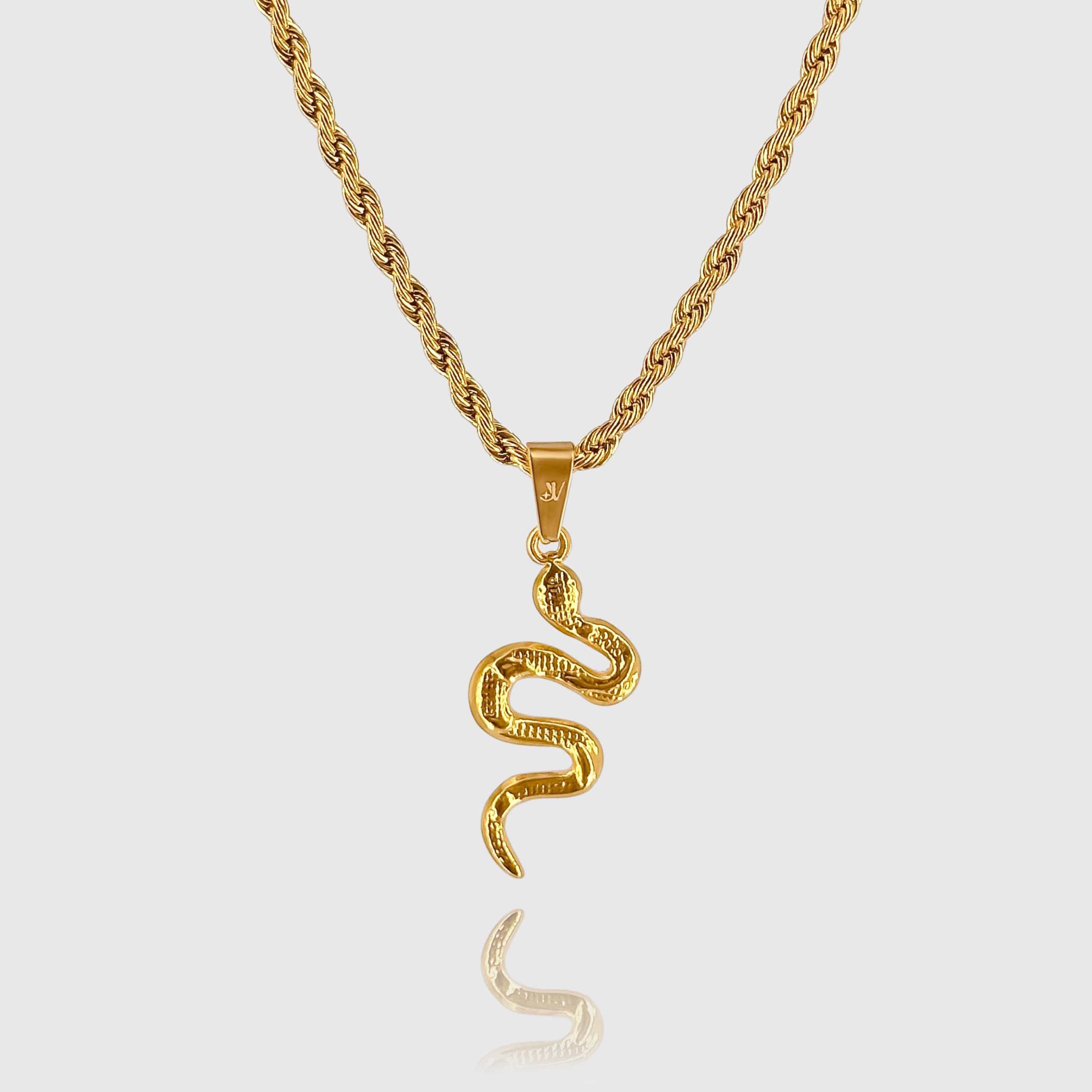 Viper Rope Chain - Gold (3mm) Chain with Pendant JVILLION